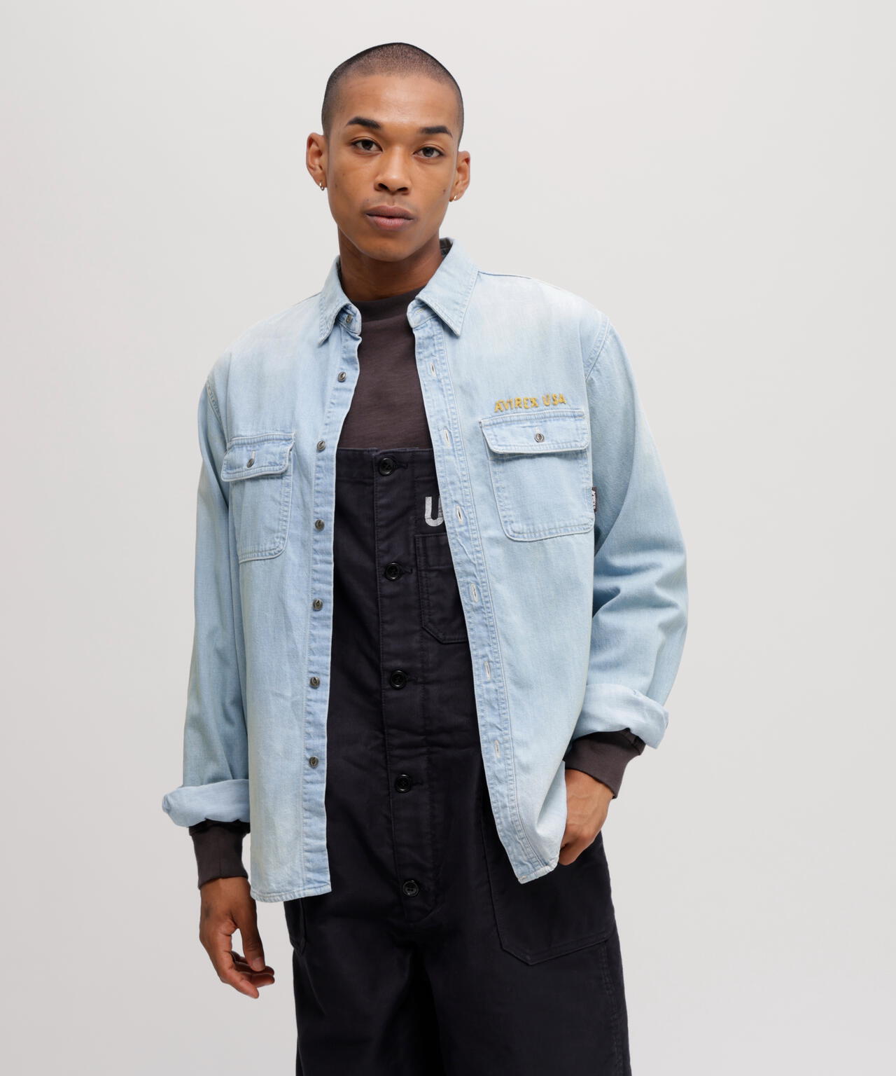 EMB DENIM SHIRT ”HAYDEN VALLEY”