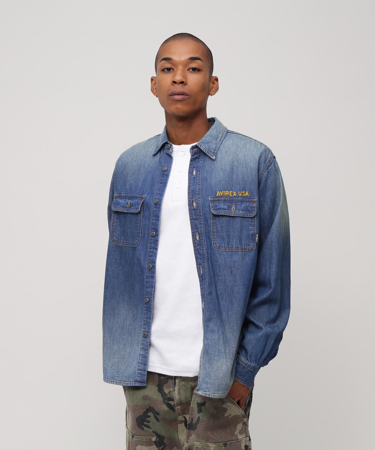EMB DENIM SHIRT ”HAYDEN VALLEY”