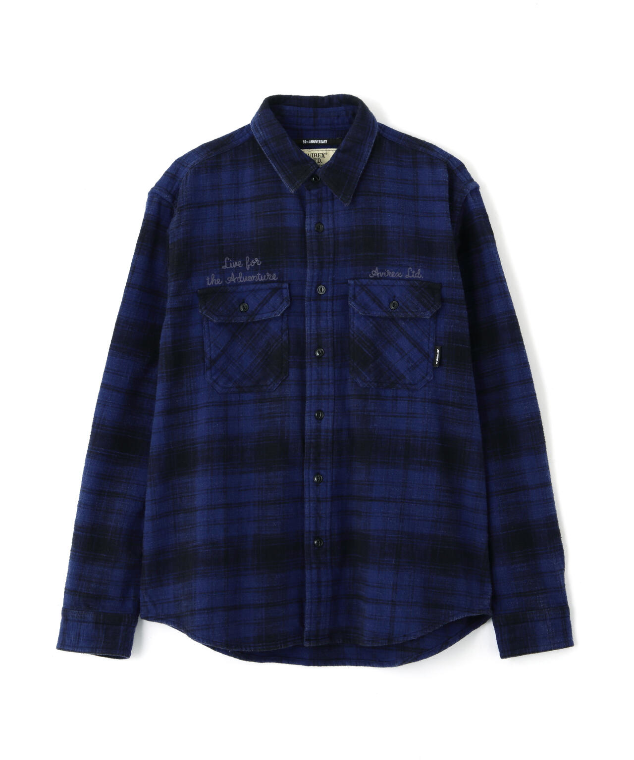 BLEACH WASHED NEP CHECK SHIRT ”YELLOW STONE”