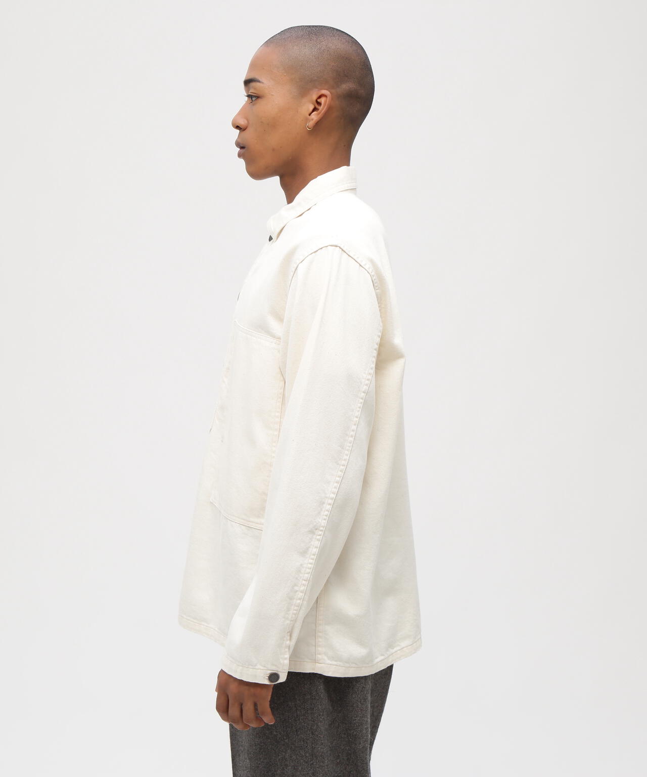 《TFQP by HANDROOM》NEP DENIM PULLOVER SHIRT