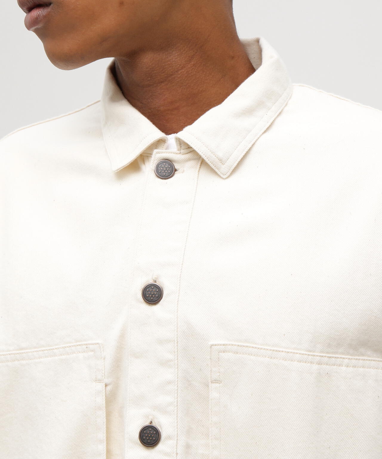 《TFQP by HANDROOM》NEP DENIM PULLOVER SHIRT