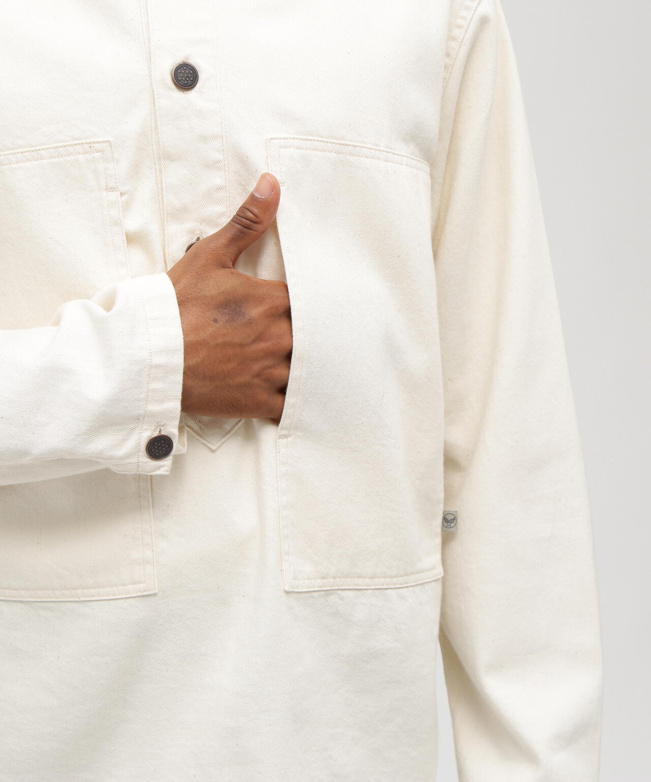 《TFQP by HANDROOM》NEP DENIM PULLOVER SHIRT