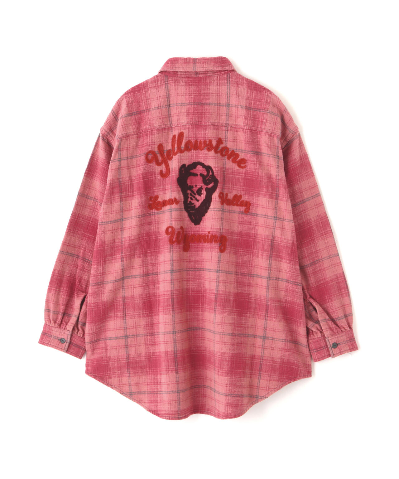 《WOMAN》EMBROIDERY CHECK SHIRT/刺繍チェックシャツ