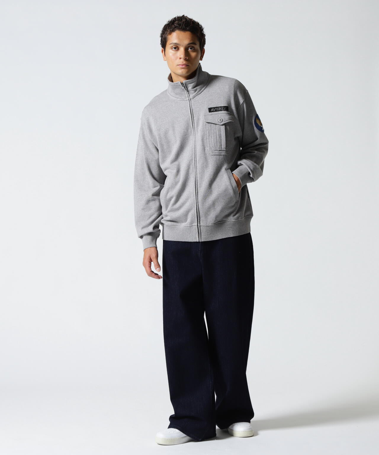 《WEB&DEPOT限定》STAND ZIP UP SWEAT AIR FORCE