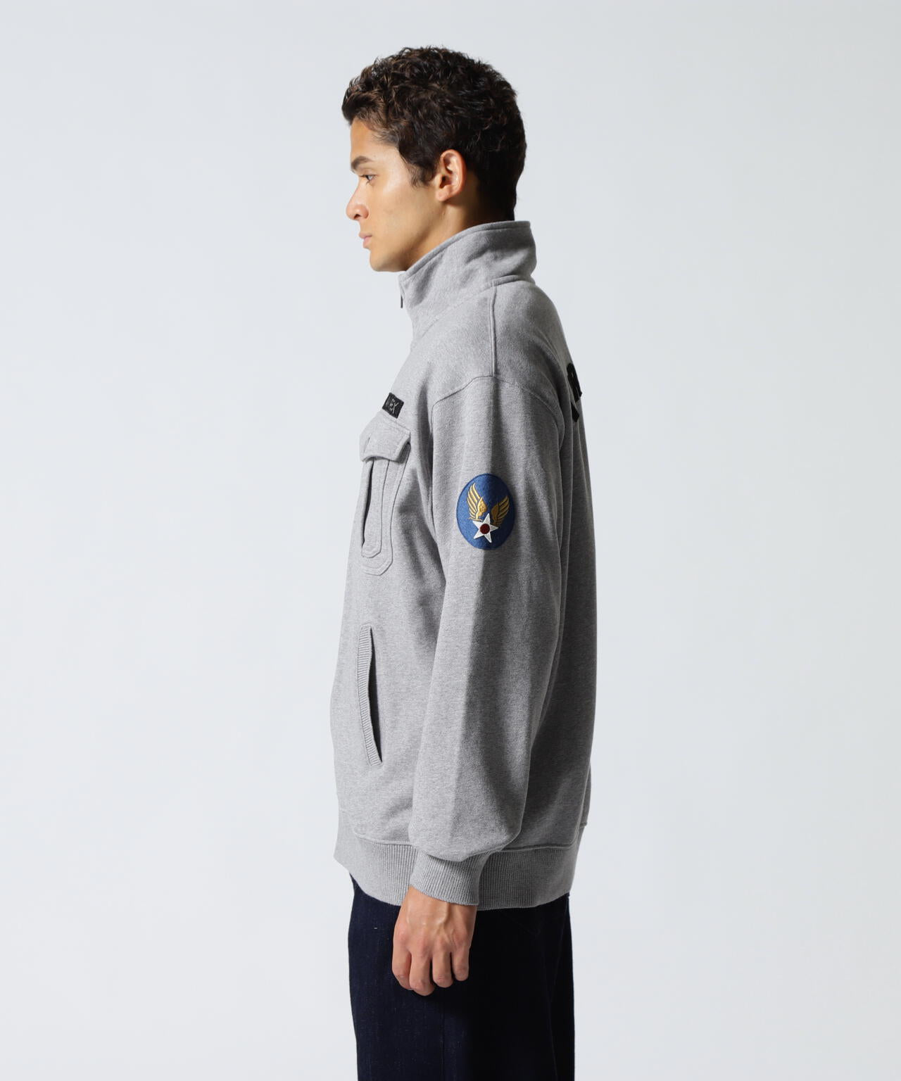 《WEB&DEPOT限定》STAND ZIP UP SWEAT AIR FORCE
