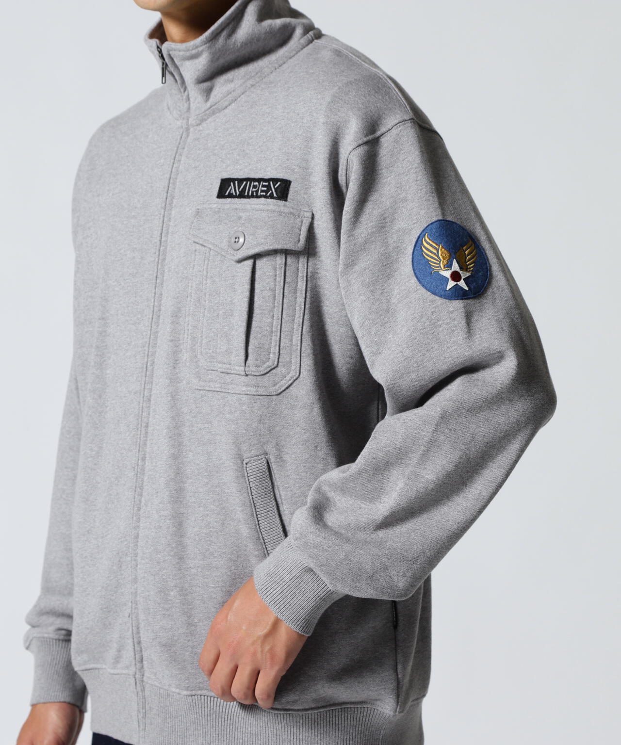 《WEB&DEPOT限定》STAND ZIP UP SWEAT AIR FORCE
