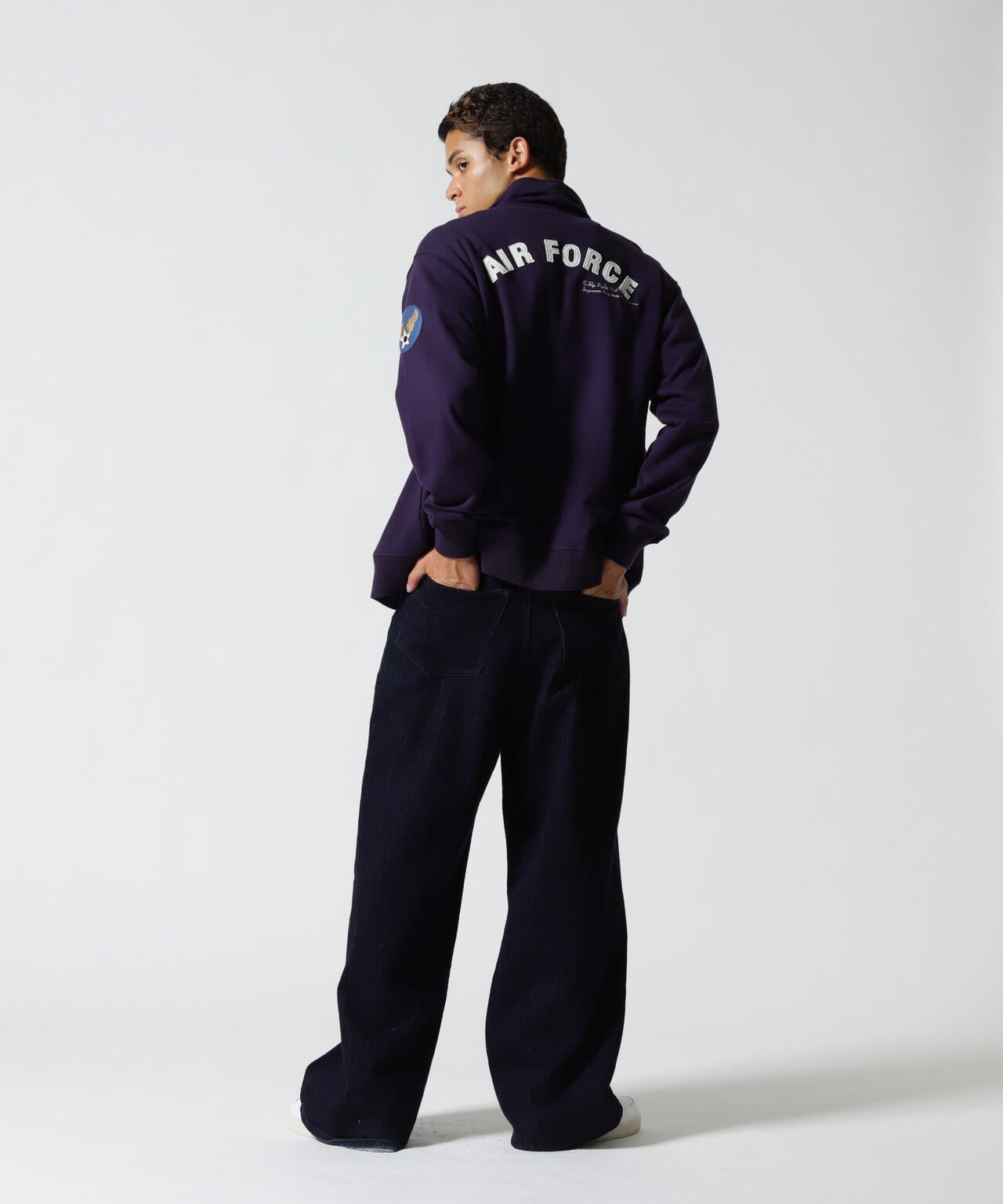 《WEB&DEPOT限定》STAND ZIP UP SWEAT AIR FORCE