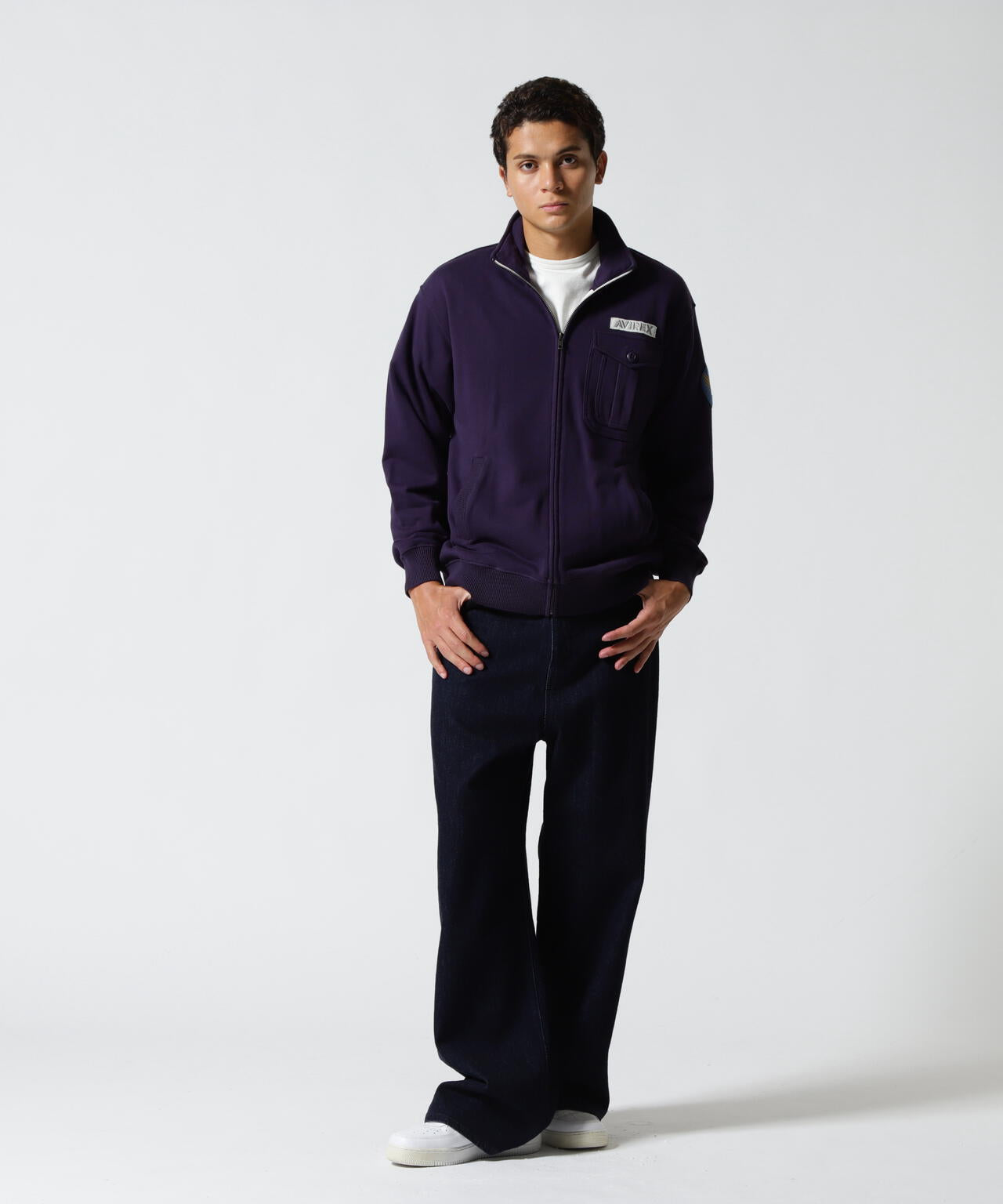 《WEB&DEPOT限定》STAND ZIP UP SWEAT AIR FORCE
