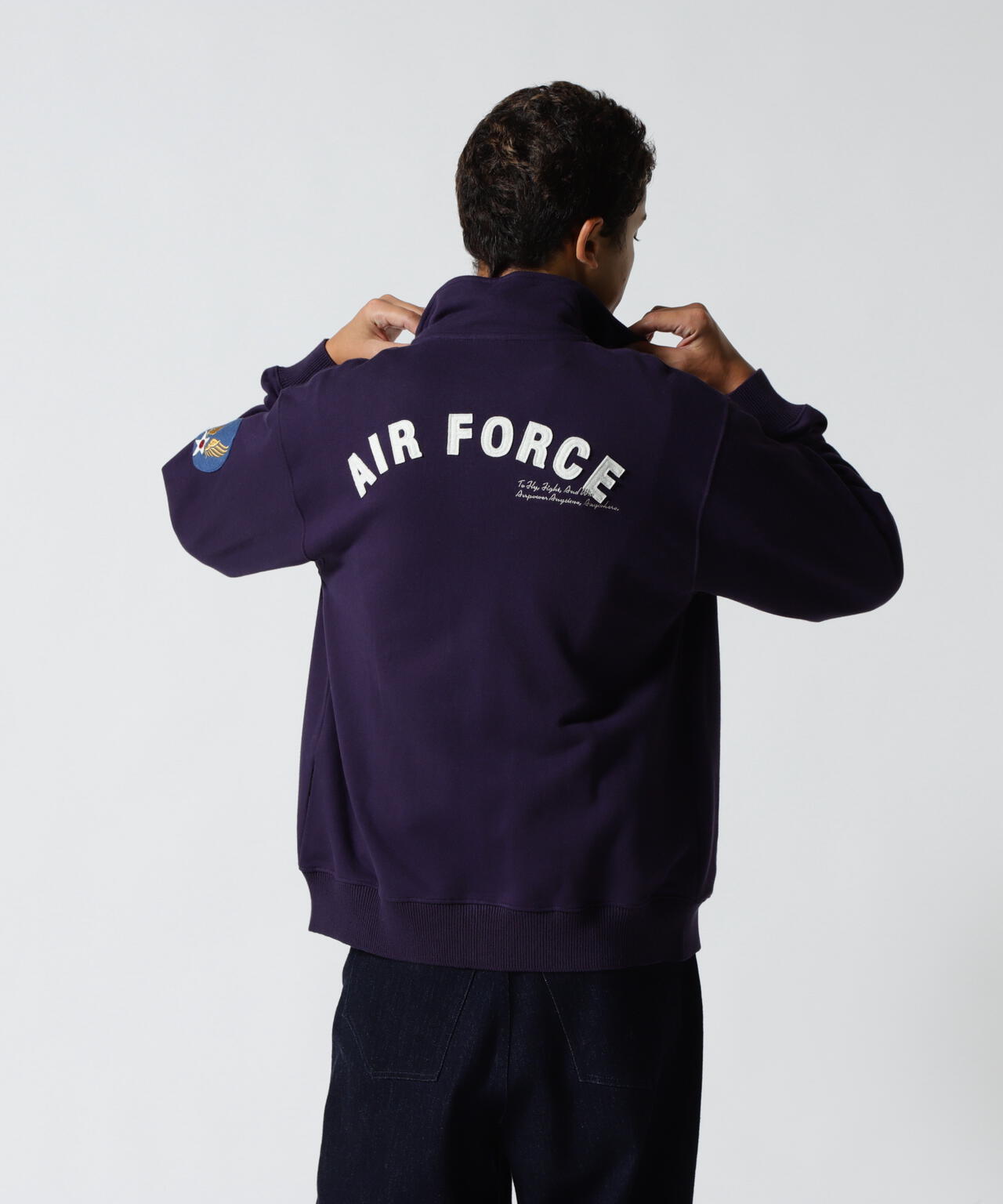 《WEB&DEPOT限定》STAND ZIP UP SWEAT AIR FORCE