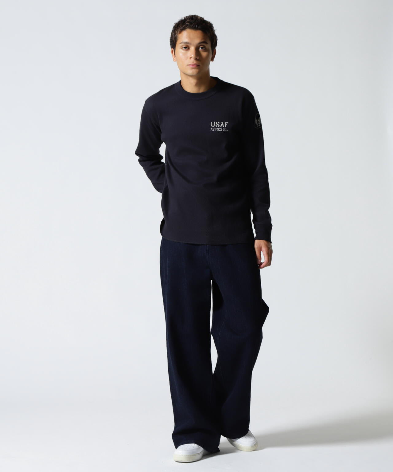 HONEYCOMB WAFFLE USAF L/S T-SHIRT