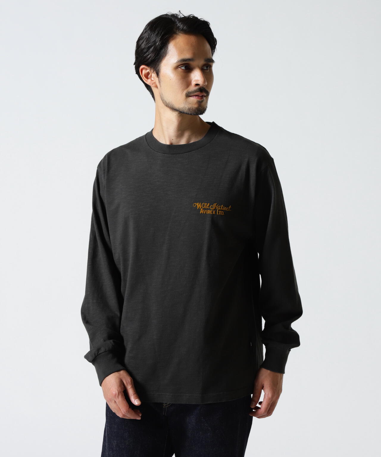 H.V. EAGLE SLUB L/S T-SHIRT