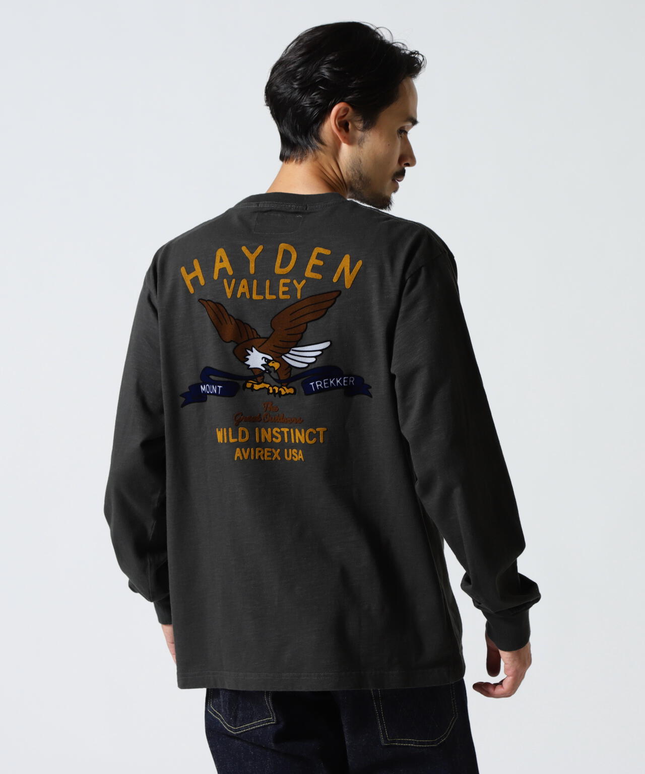 H.V. EAGLE SLUB L/S T-SHIRT