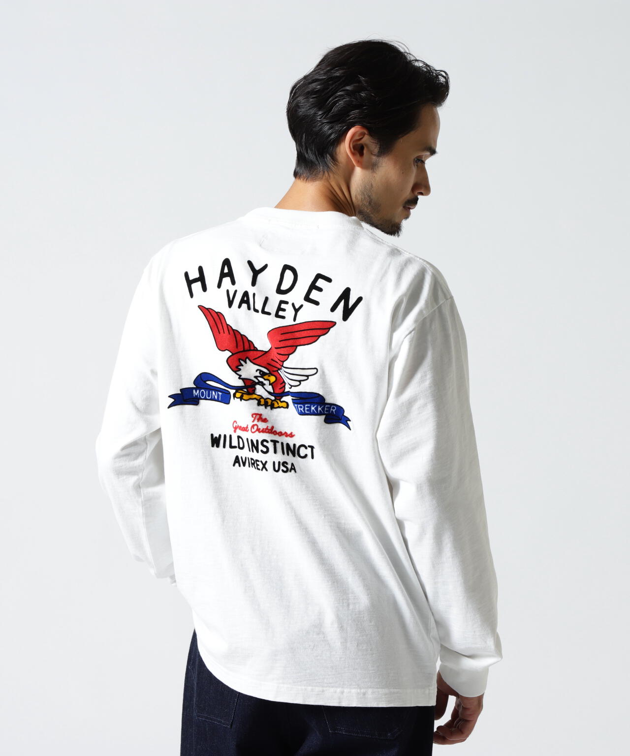 H.V. EAGLE SLUB L/S T-SHIRT