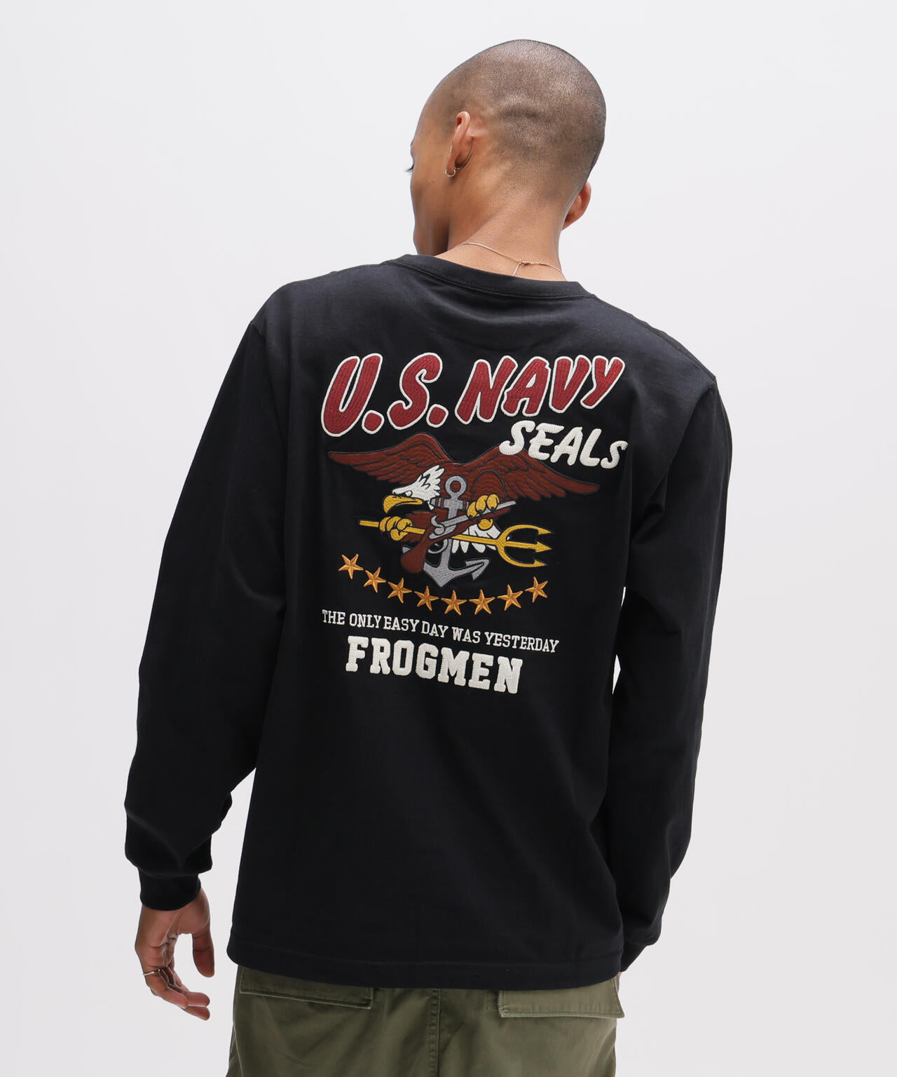《WEB&DEPOT限定》EMB L/S T-SHIRT NAVY SEALS