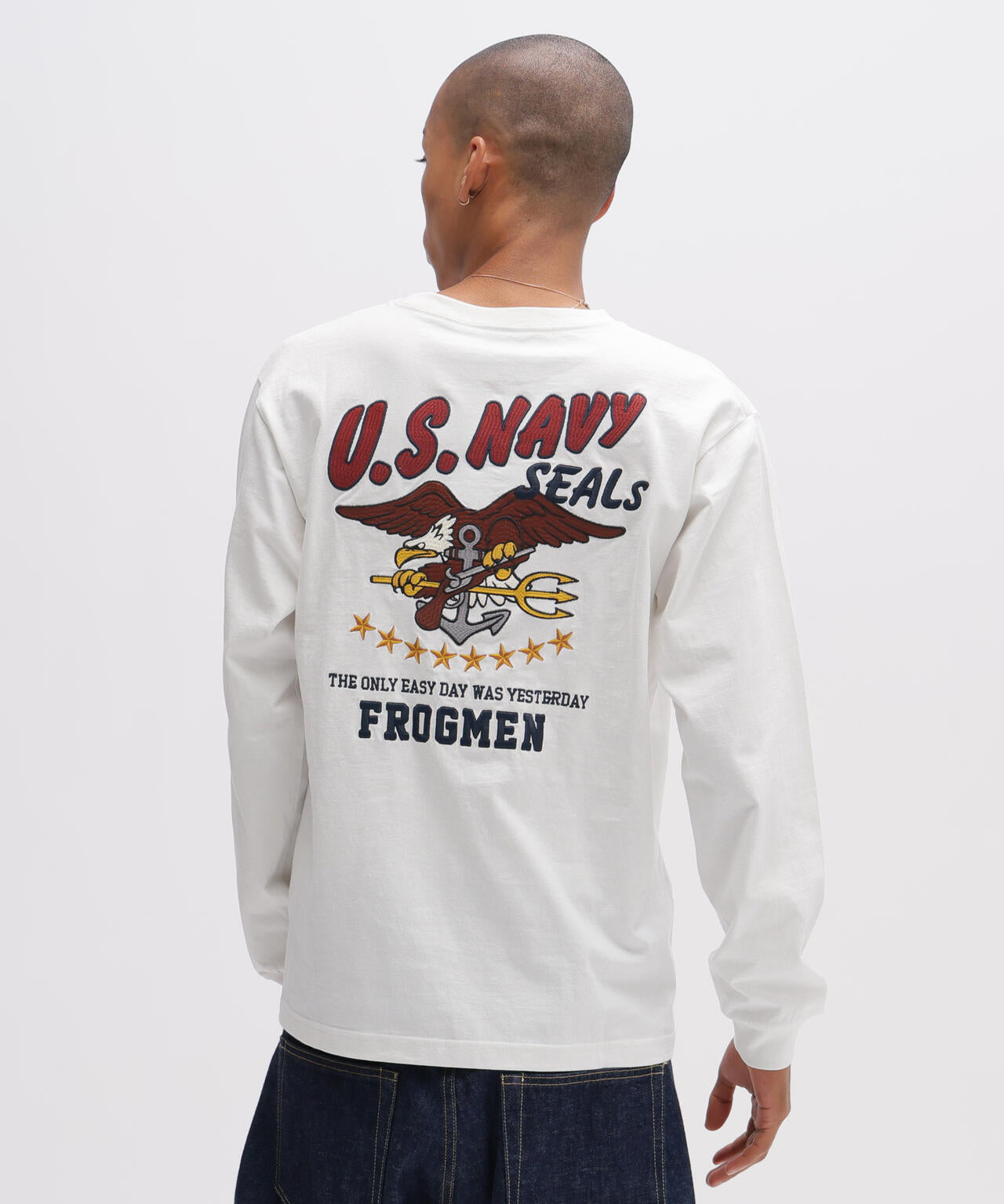 《WEB&DEPOT限定》EMB L/S T-SHIRT NAVY SEALS