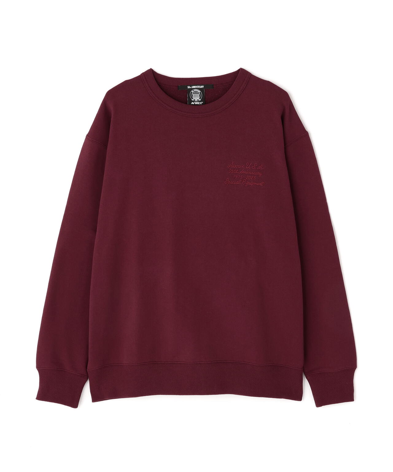 AVIREX 50th VARSITY CREWNECK SWEAT