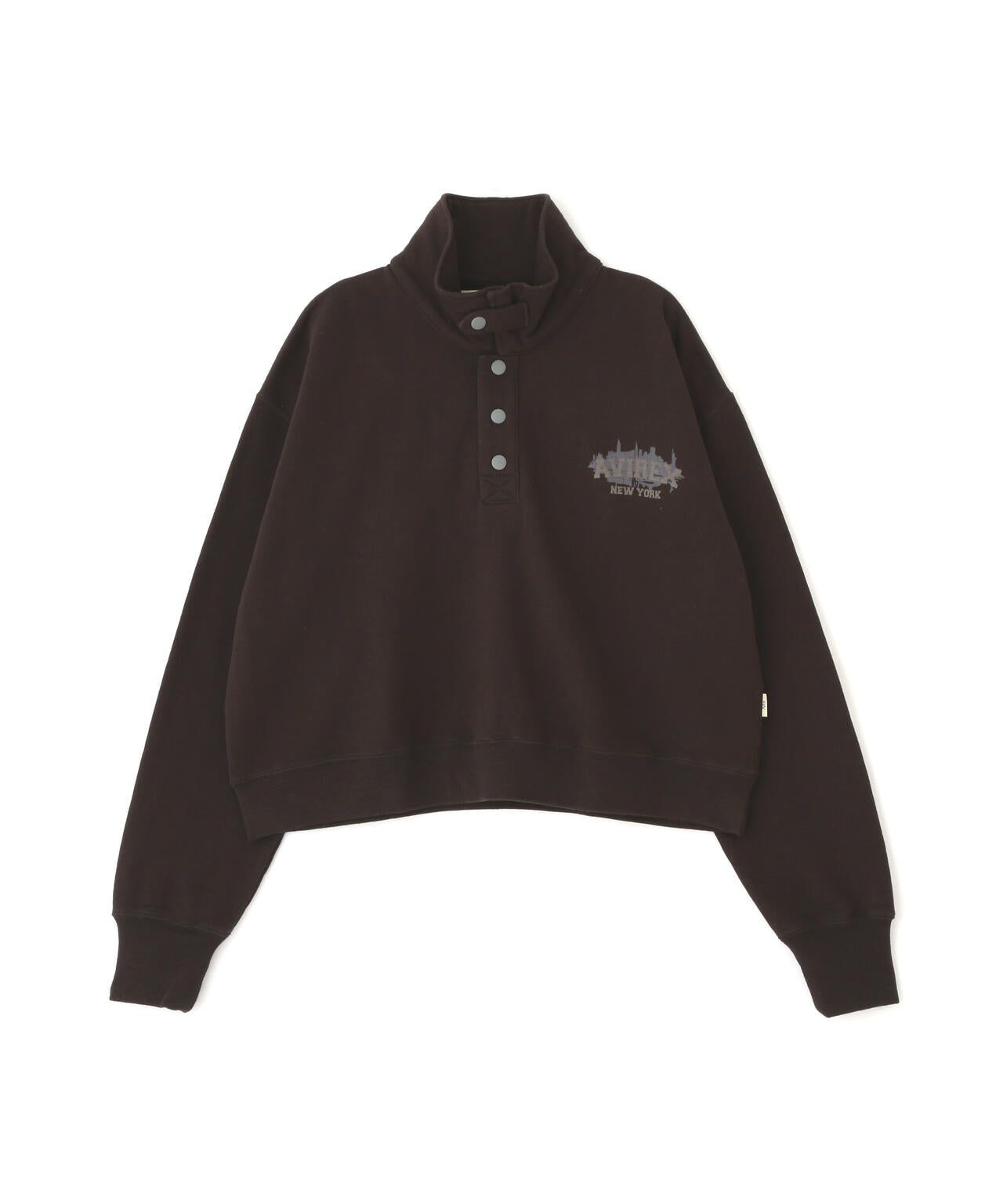 《WOMAN》HALF BUTTON VINTAGE SWEAT