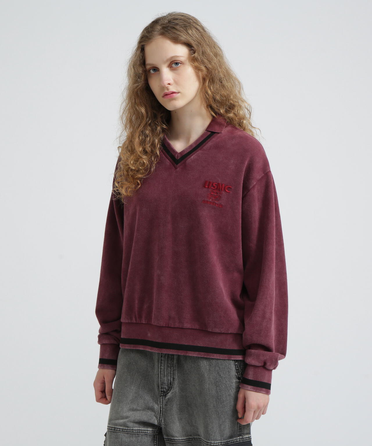 《WOMAN》DEVIL DOG GARMENT DYE SWEAT/デビルドッグガーメントスウェット