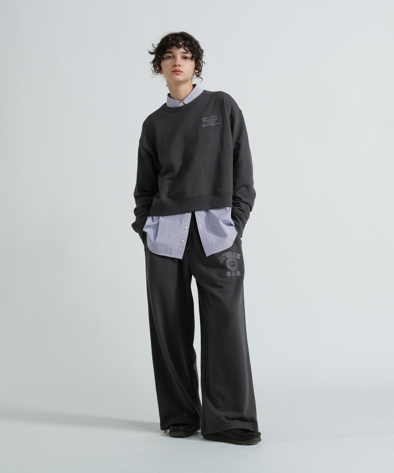 《WOMAN》AVIREX 50th VARSITY CREW SWAET/バーシティークルーネックスウェット