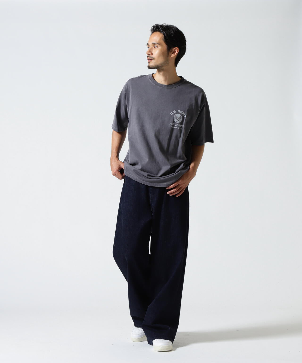 《直営店限定》FADE WASH AIR CORPS T-SHIRT