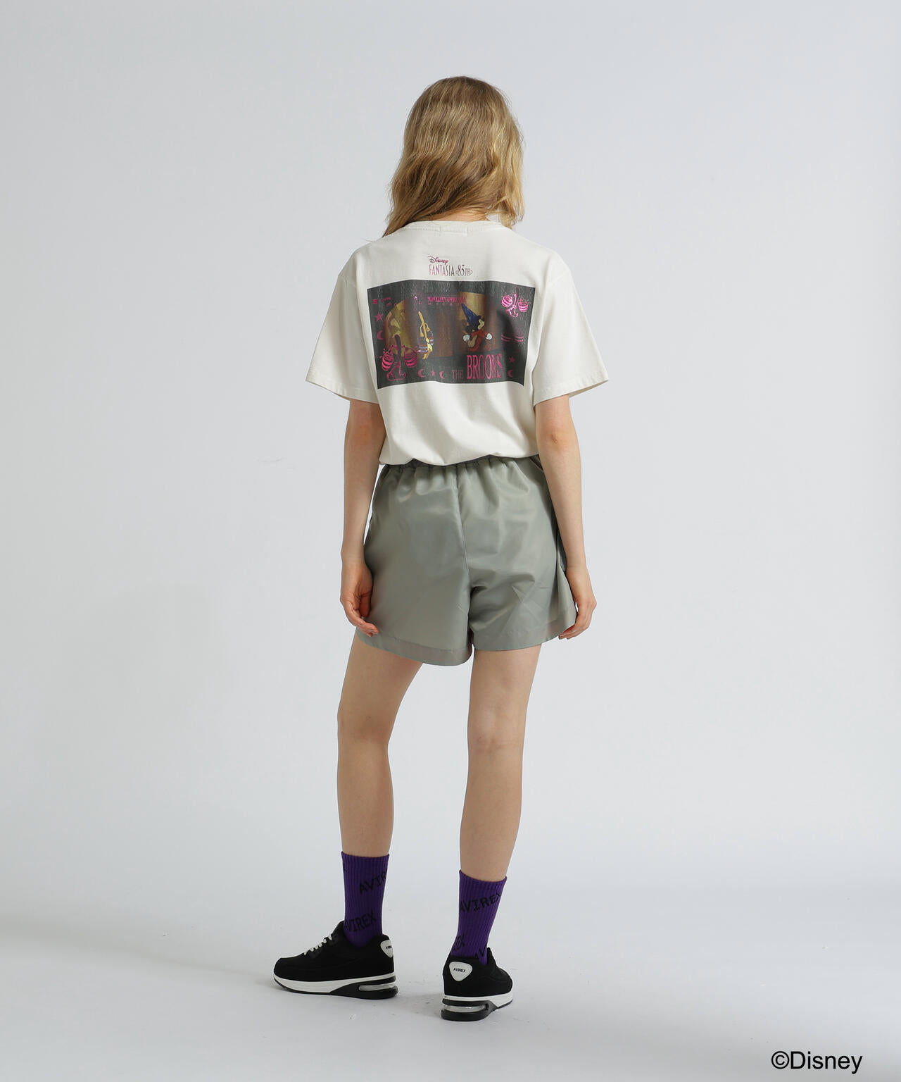《Disney Collection》FANTASIA / MICKEY MOUSE / L-FOIL PRINT T-SHIRT