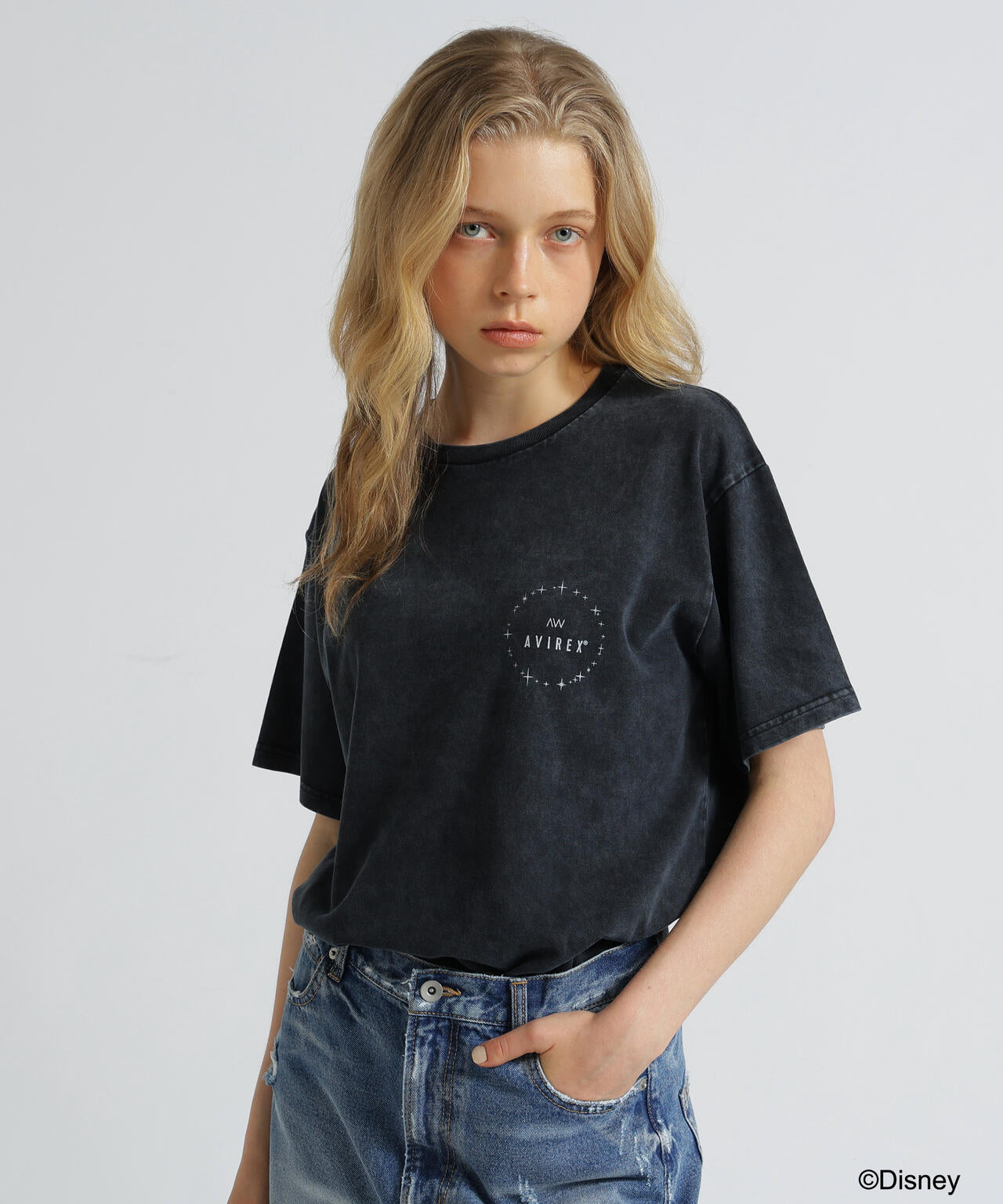 《Disney Collection》FANTASIA / MICKEY MOUSE / L-FOIL PRINT T-SHIRT