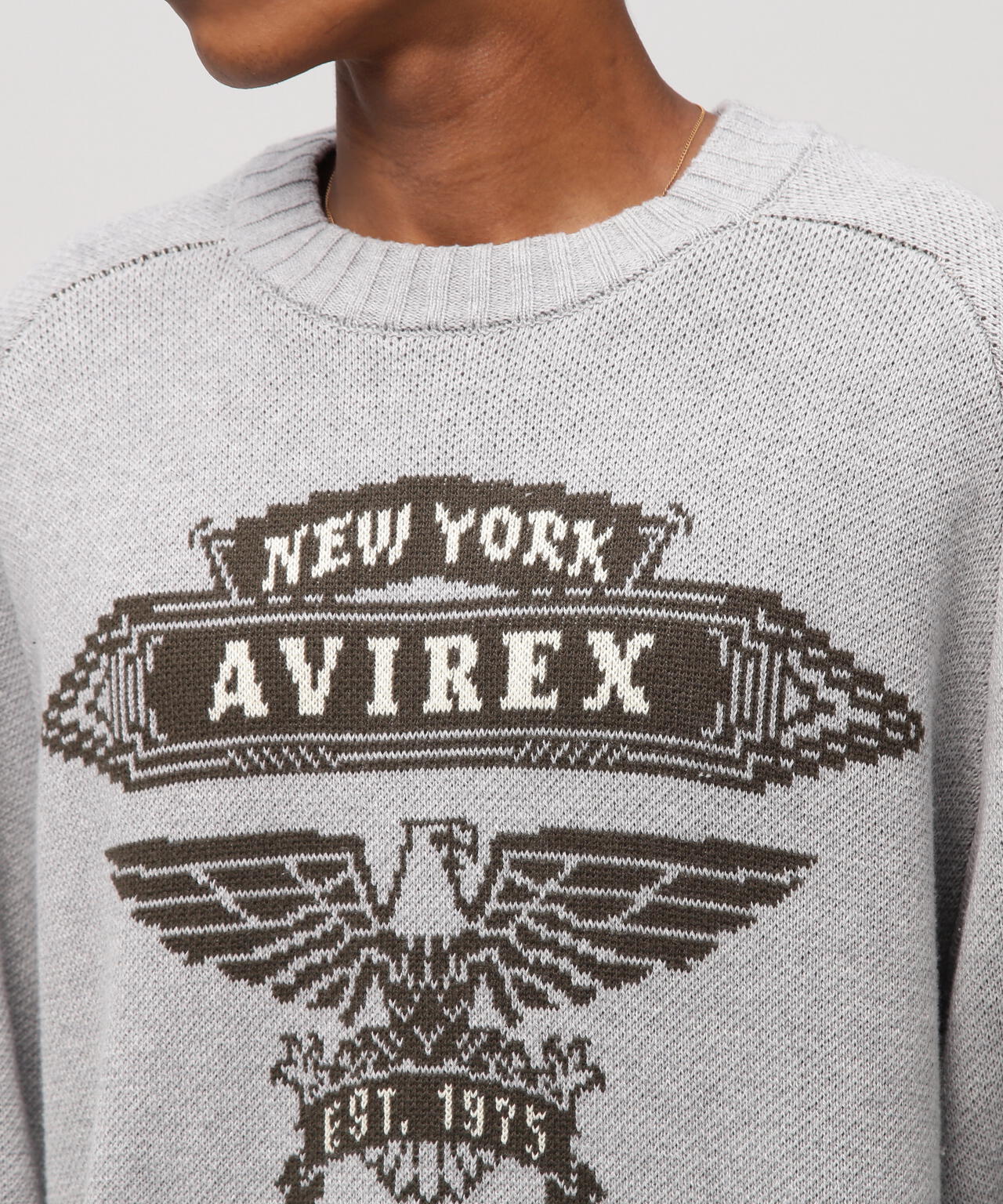 FREEDOM SLEEVE COTTON KNIT EAGLES