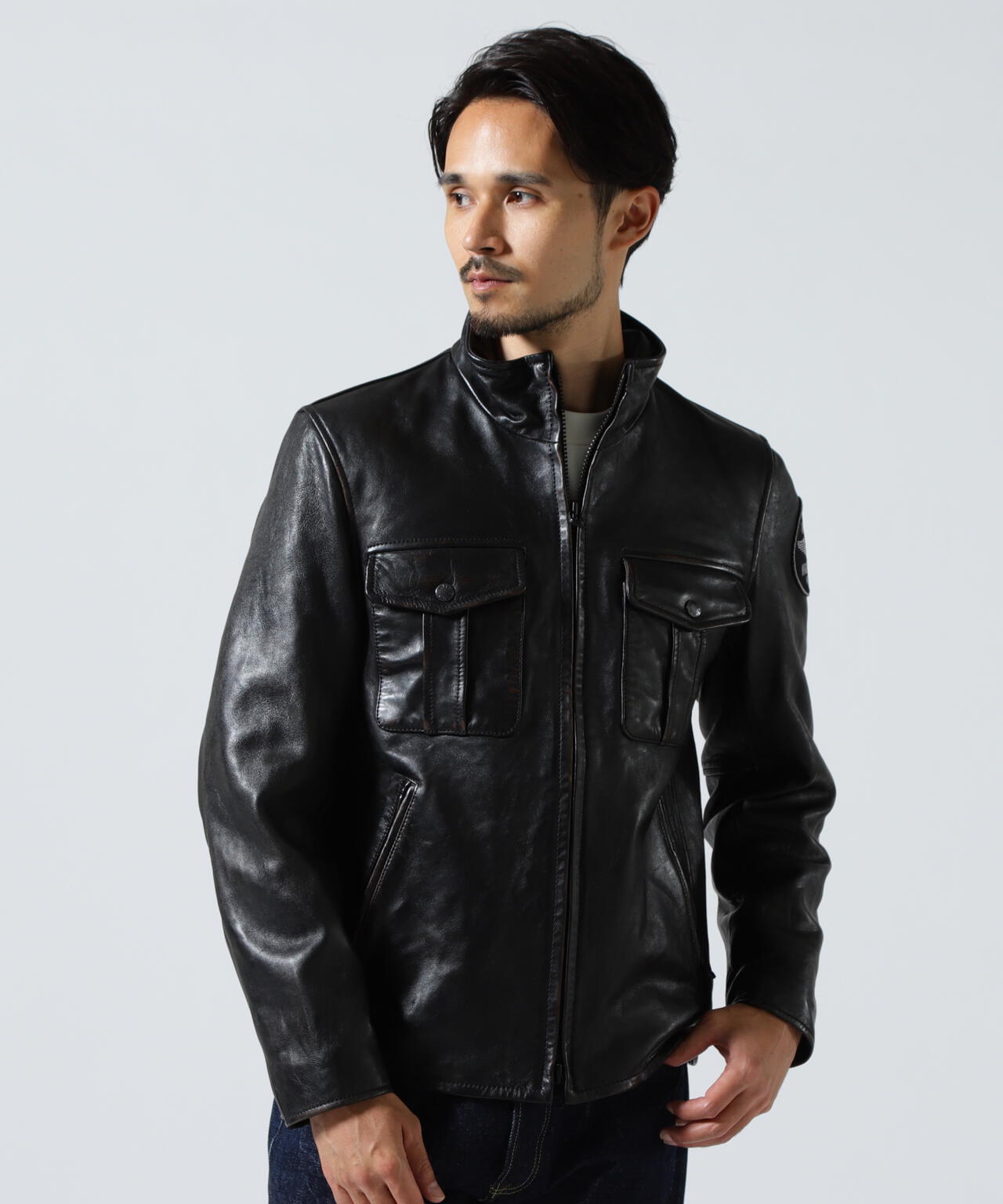 SHEEP SKIN STAND RIDERS JACKET
