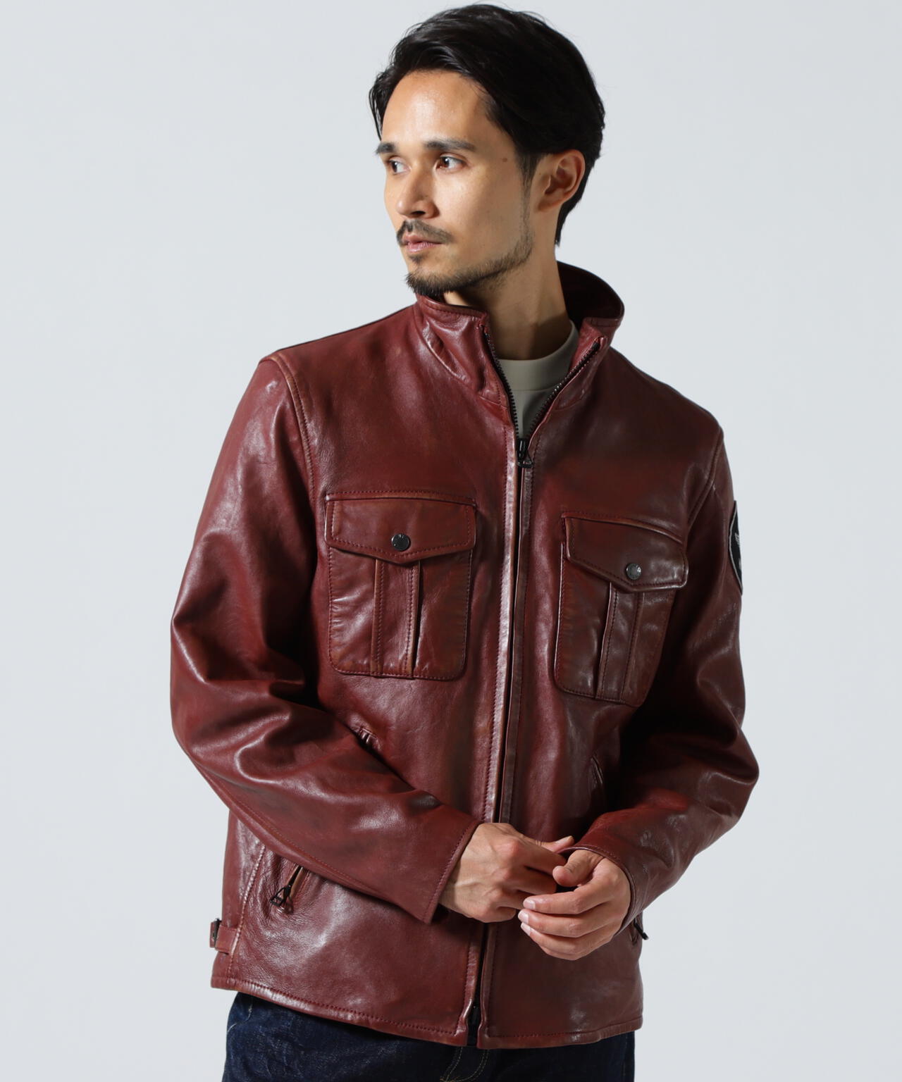 SHEEP SKIN STAND RIDERS JACKET