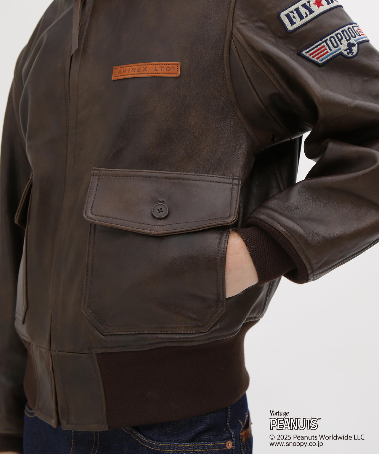 《AVIREX × PEANUTS》G-1 ”FLYING ACE”