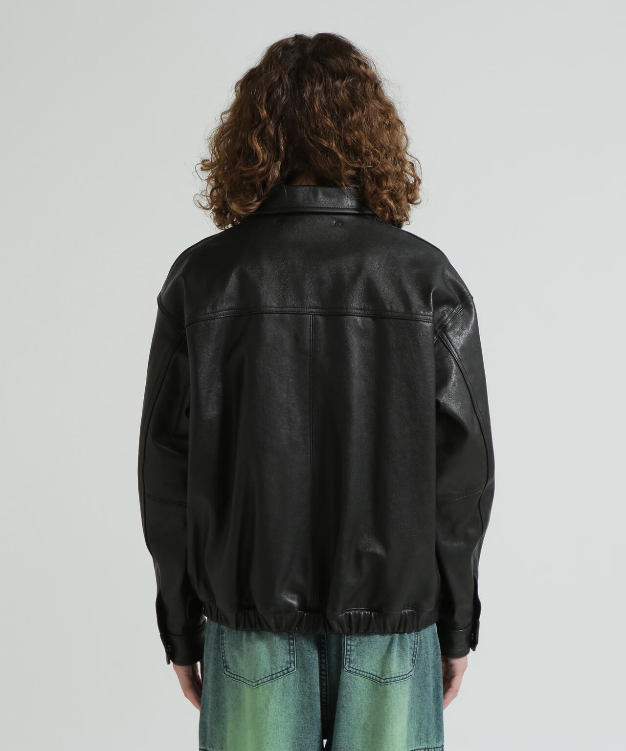 《WOMAN》GOAT VEGE SWING TOP/LEATHER JACKET