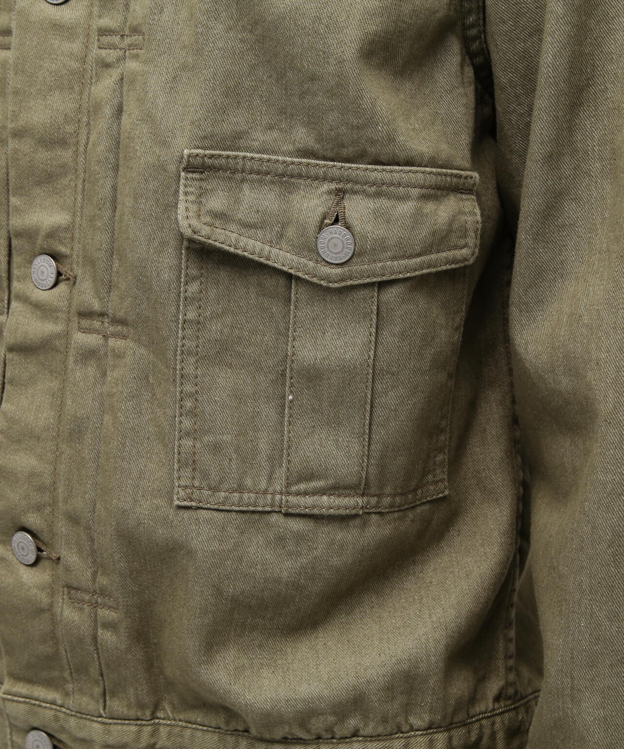 《TFQP by HANDROOM》GREEN SELVEDGE MILITARY DENIM JACKET