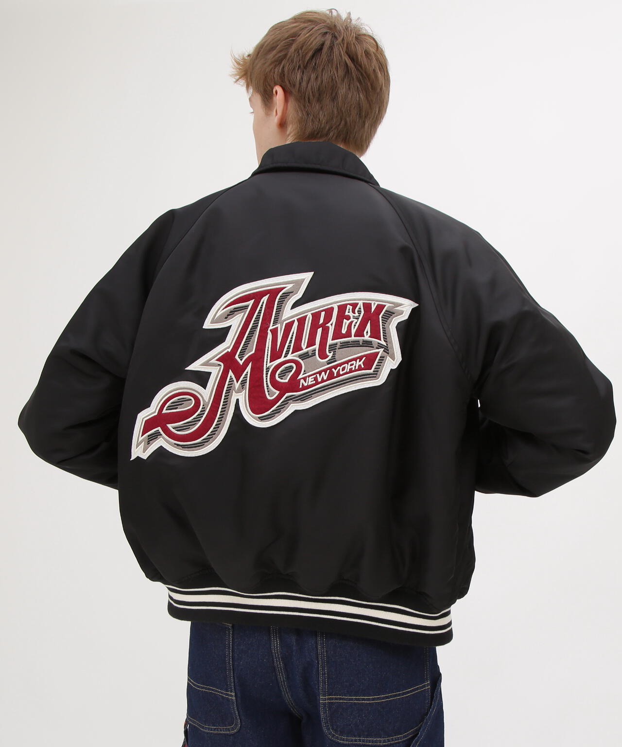 《WEB&DEPOT限定》NYLON VARSITY JACKET