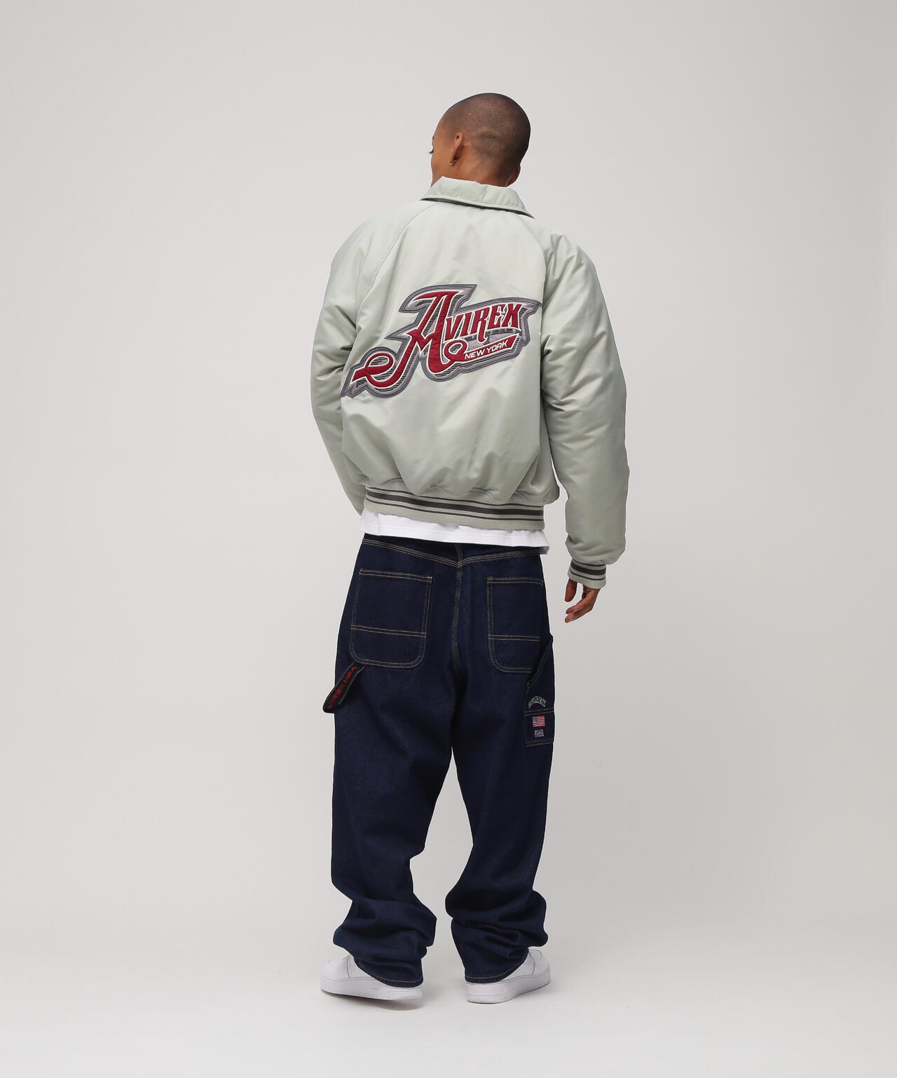 《WEB&DEPOT限定》NYLON VARSITY JACKET