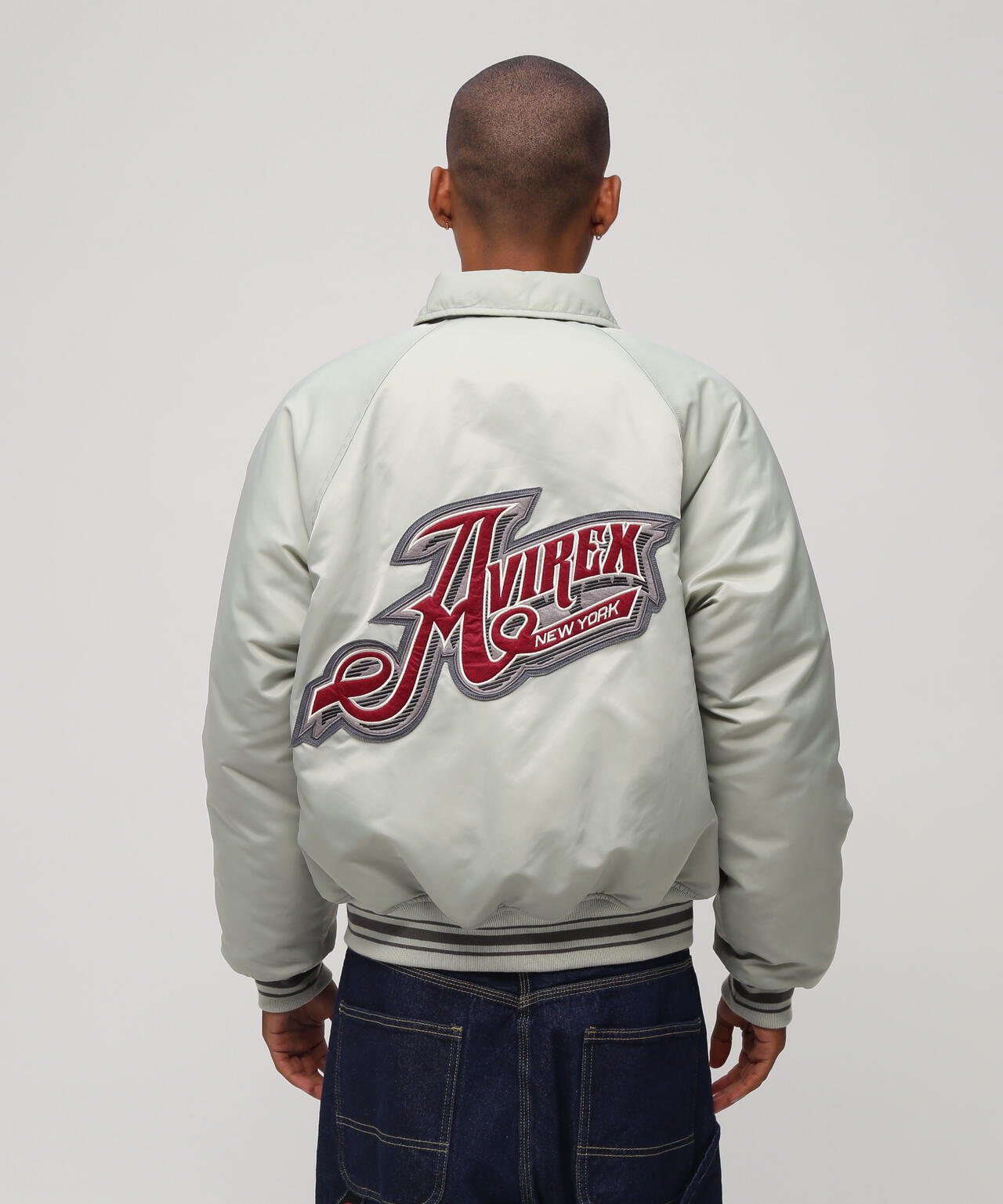 《WEB&DEPOT限定》NYLON VARSITY JACKET