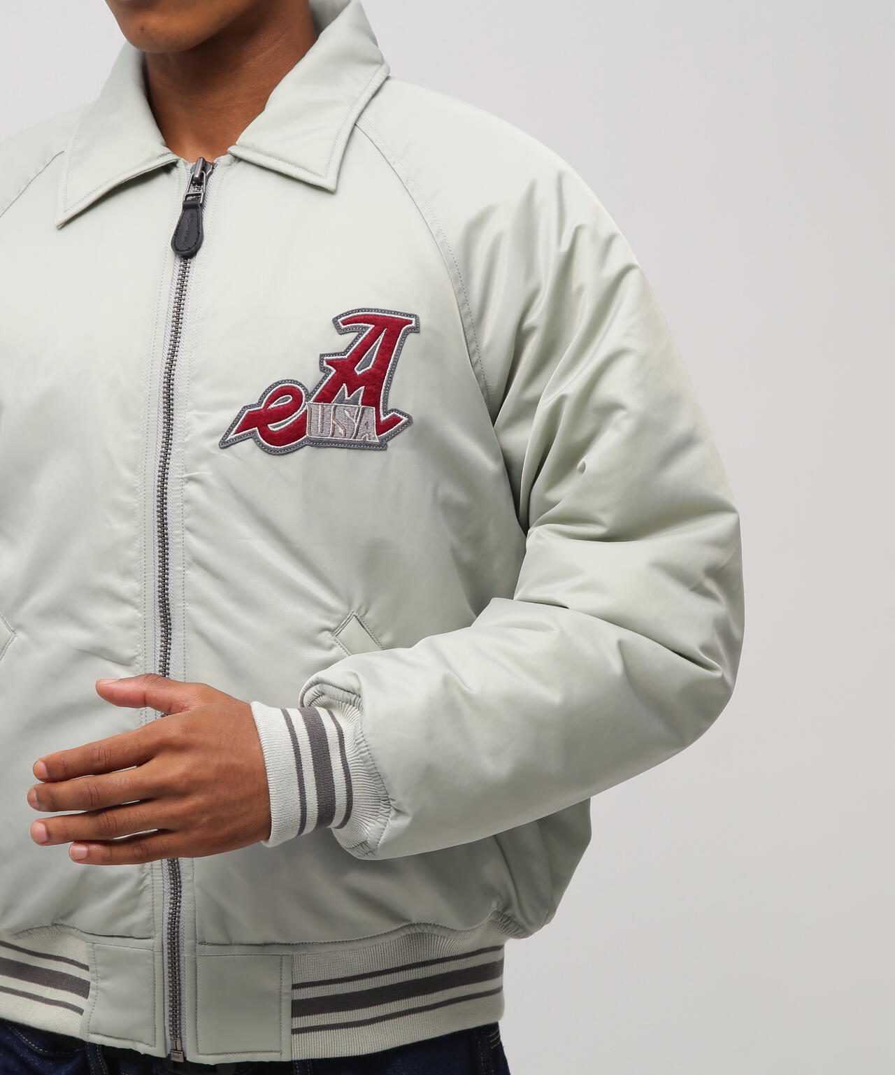 《WEB&DEPOT限定》NYLON VARSITY JACKET