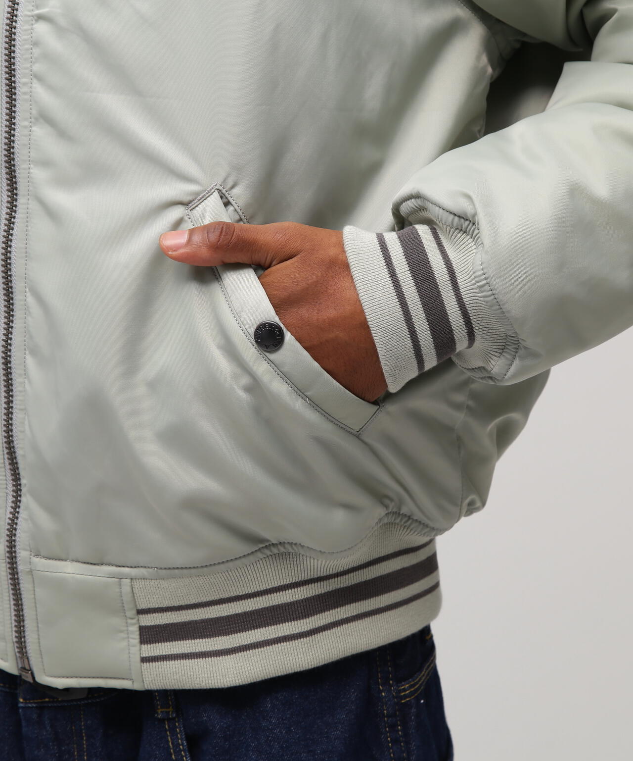 《WEB&DEPOT限定》NYLON VARSITY JACKET