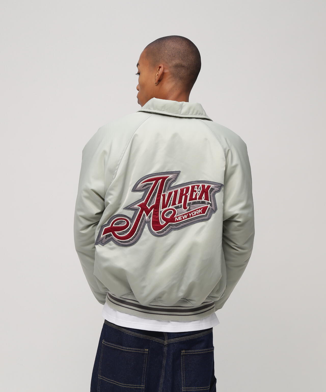 《WEB&DEPOT限定》NYLON VARSITY JACKET