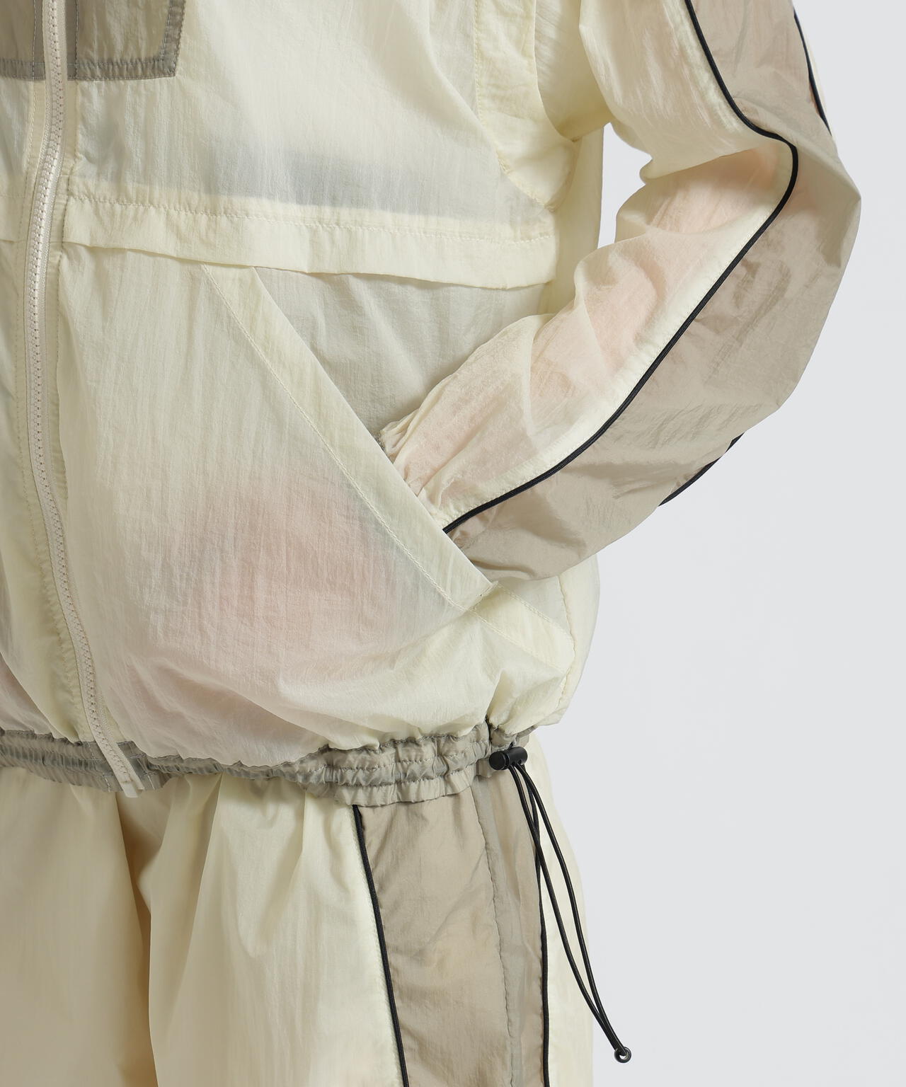 《WOMAN》SHEER COLOR SCHEME HOODIE JACKET/シアーカラースキーム フーディージャケット