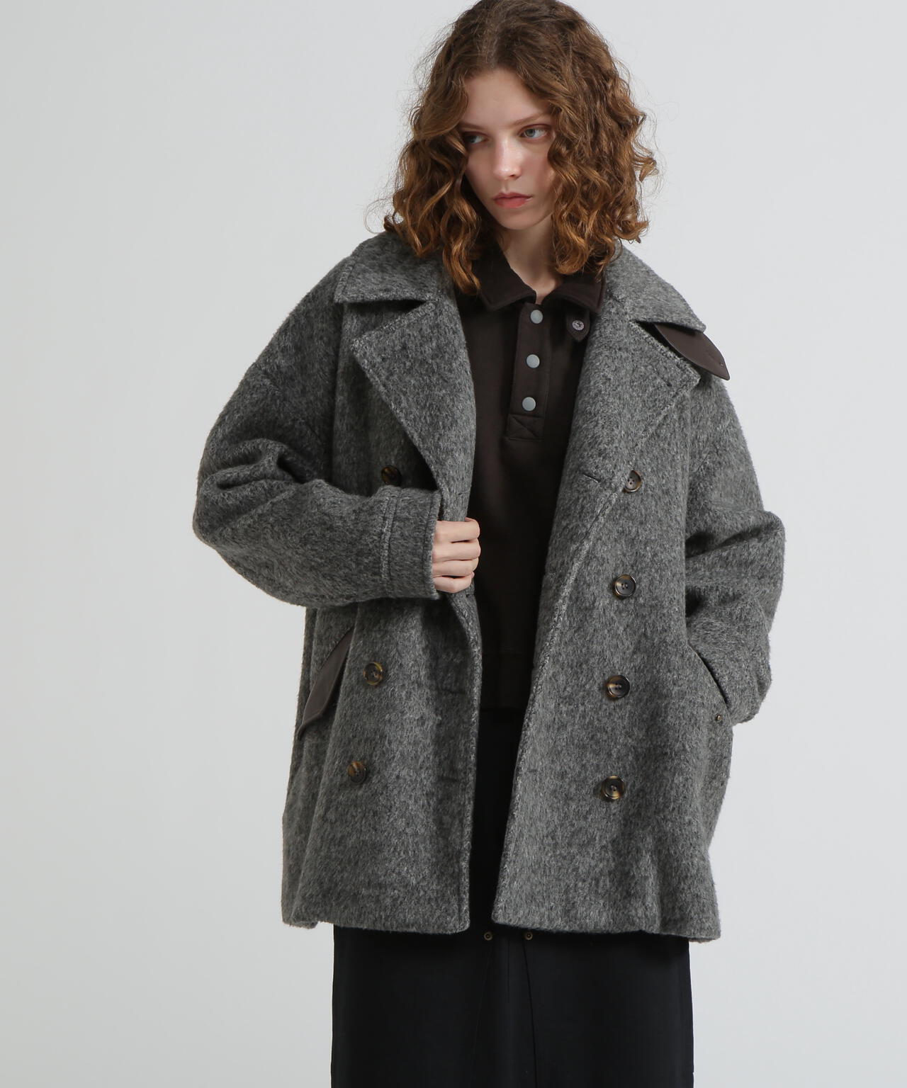 《直営店限定》SHAGGY PEA COAT/シャギーピーコート