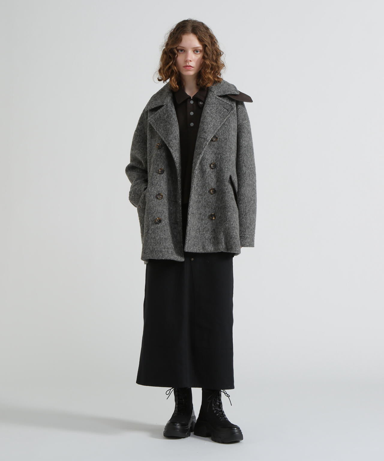 《直営店限定》SHAGGY PEA COAT/シャギーピーコート