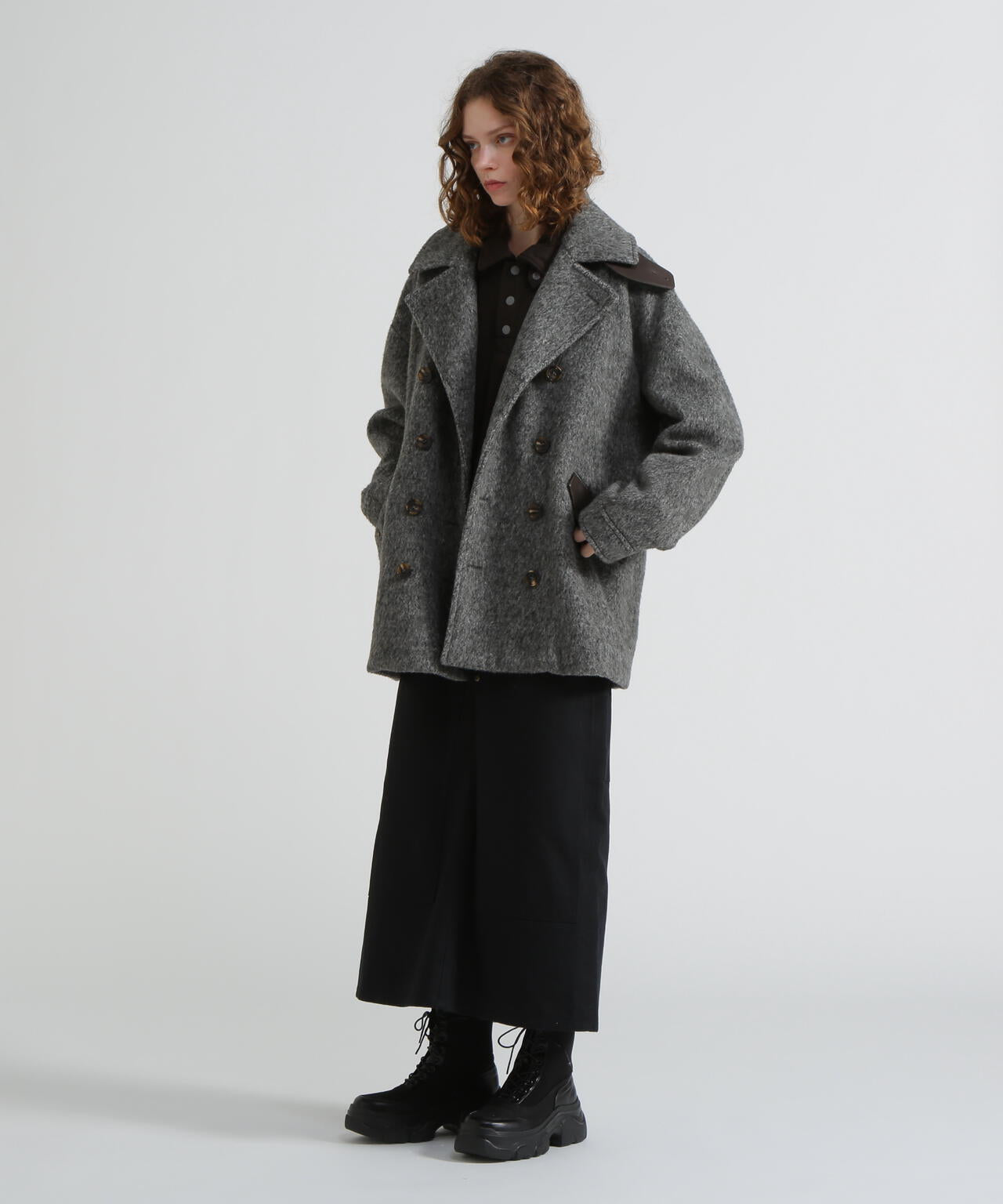 《直営店限定》SHAGGY PEA COAT/シャギーピーコート
