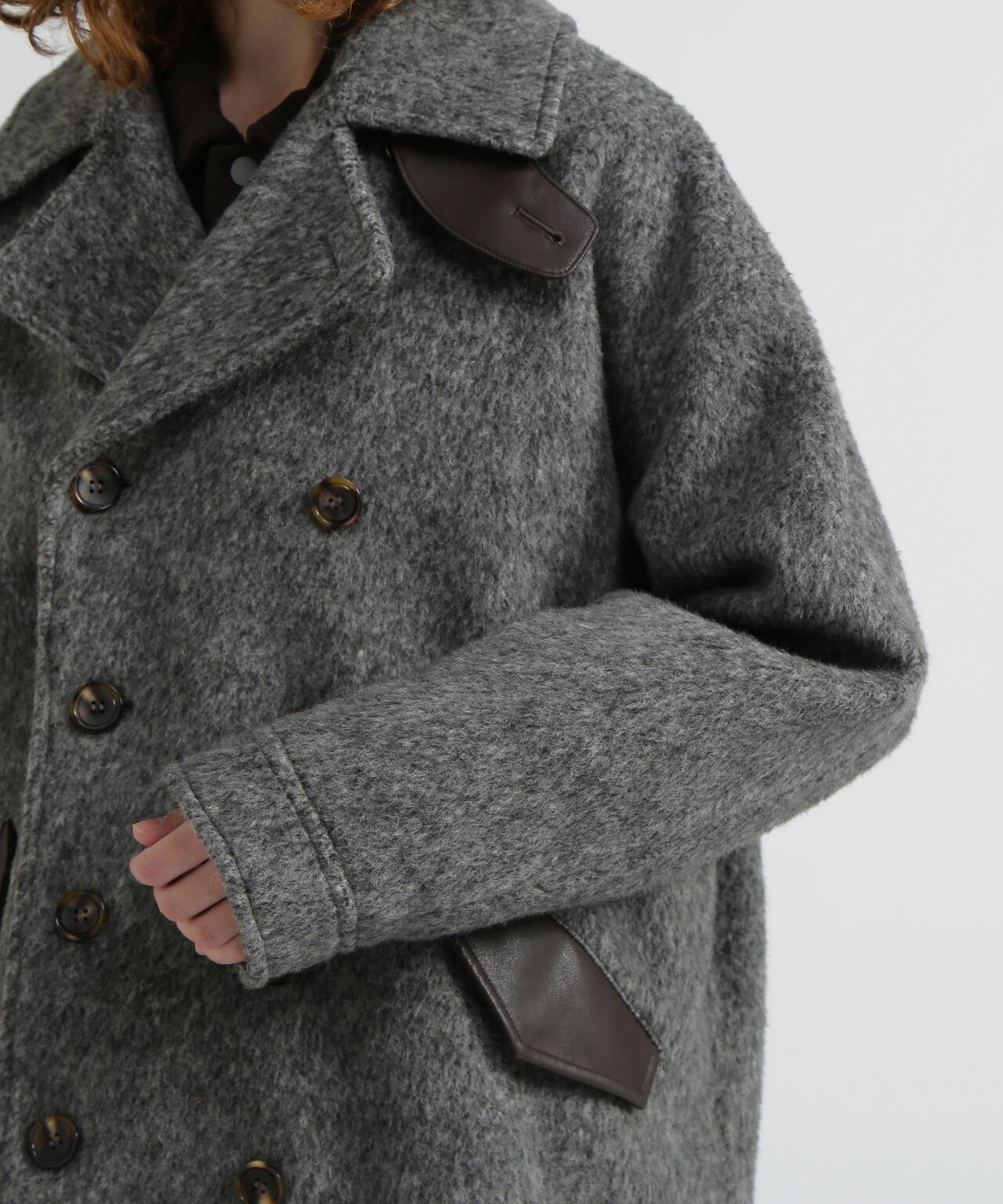 《直営店限定》SHAGGY PEA COAT/シャギーピーコート