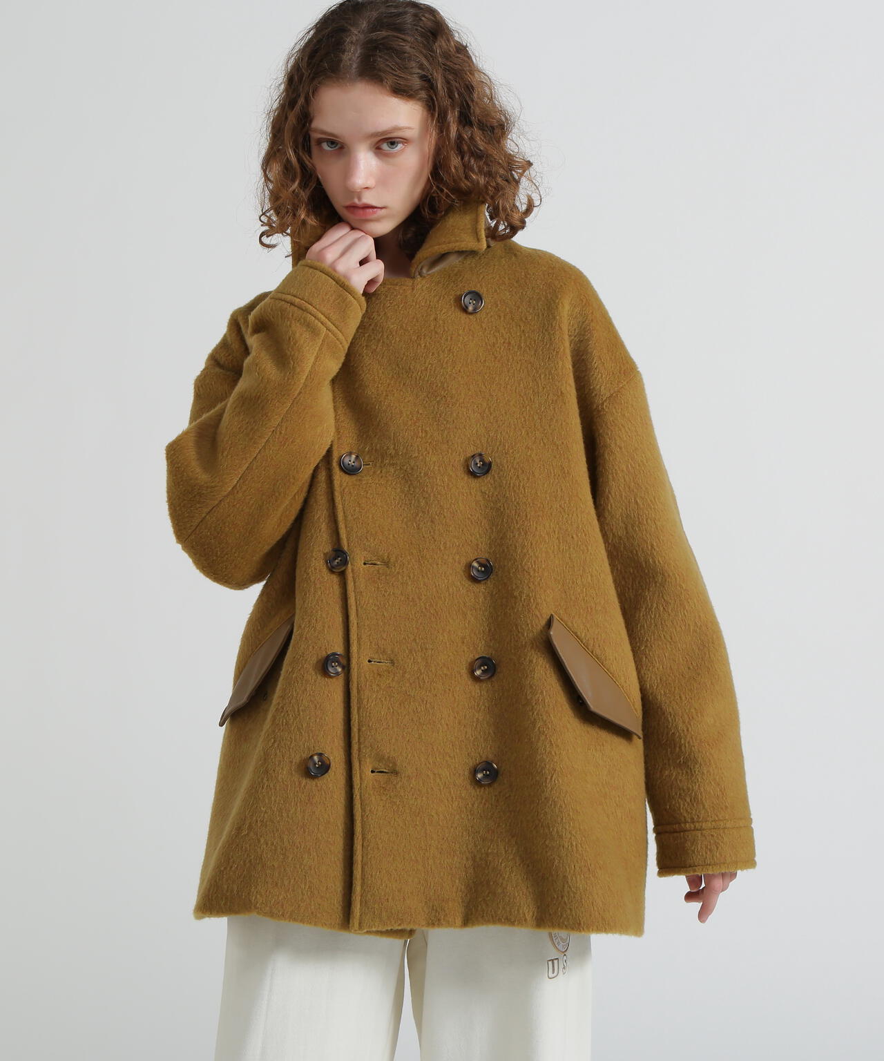 《直営店限定》SHAGGY PEA COAT/シャギーピーコート