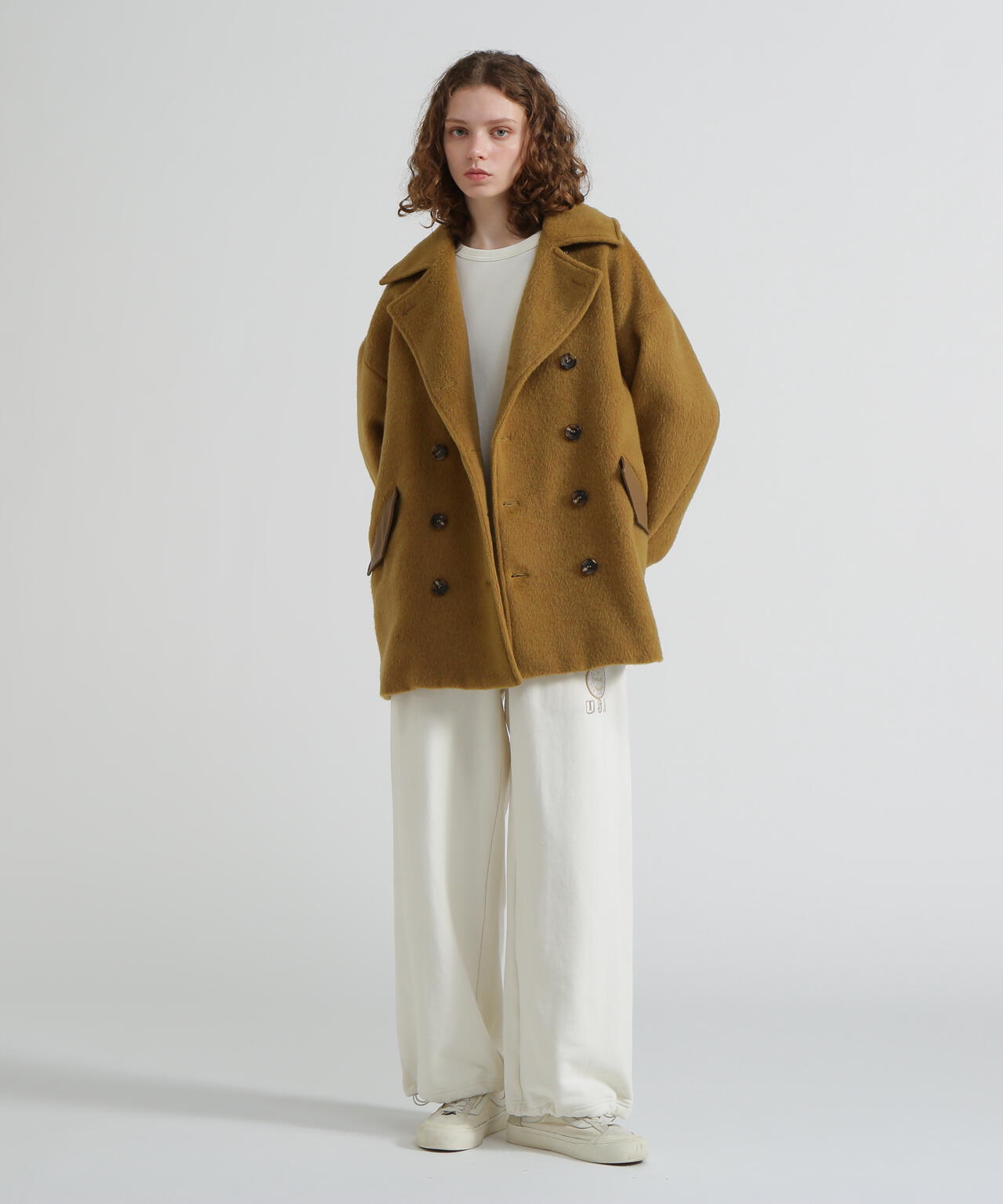 《直営店限定》SHAGGY PEA COAT/シャギーピーコート