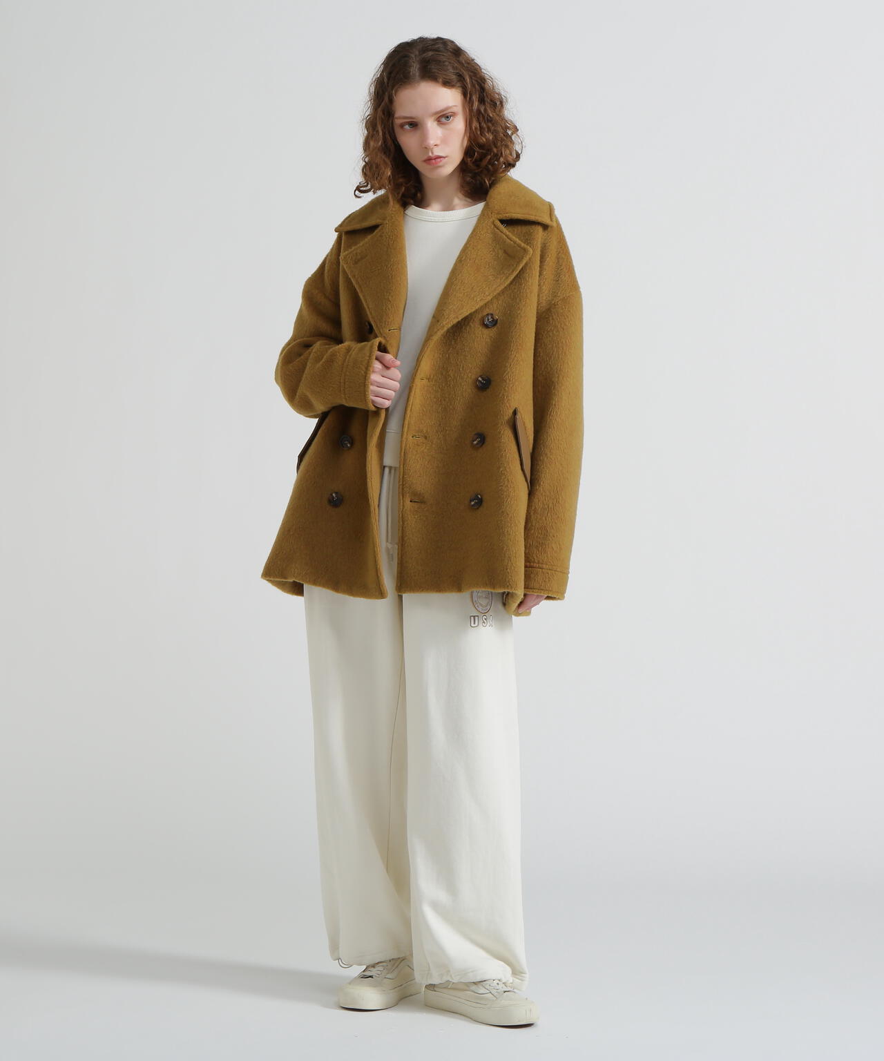 《直営店限定》SHAGGY PEA COAT/シャギーピーコート