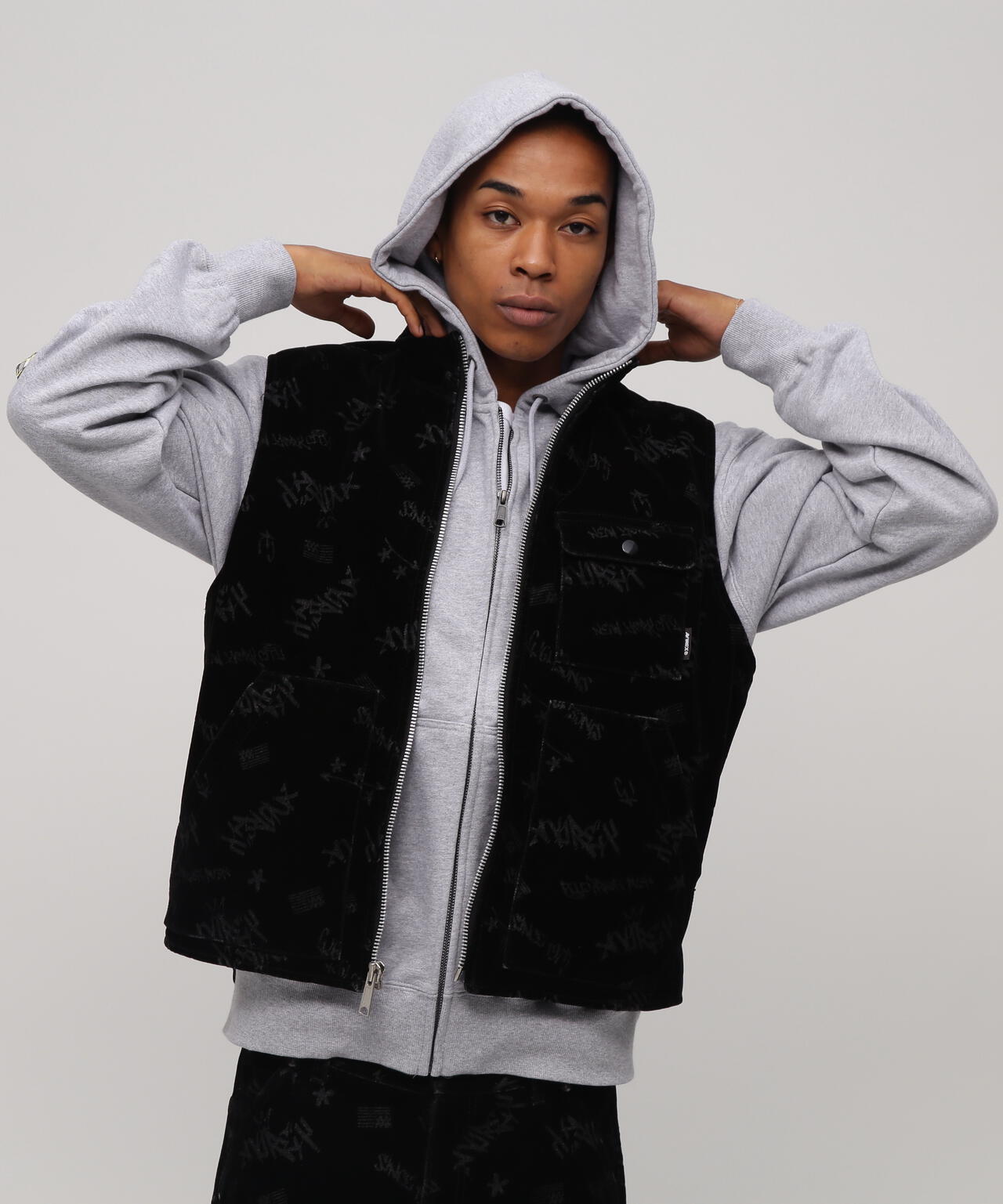 FLOCKING DENIM VEST