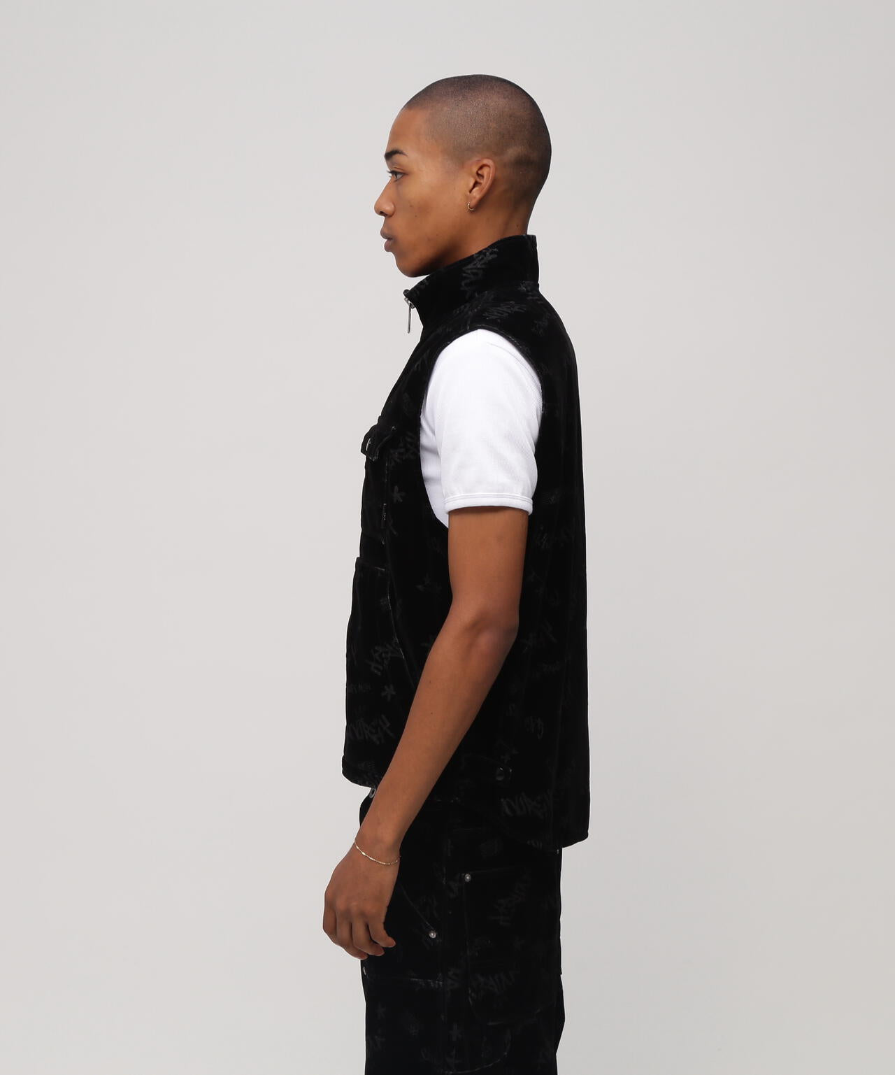 FLOCKING DENIM VEST