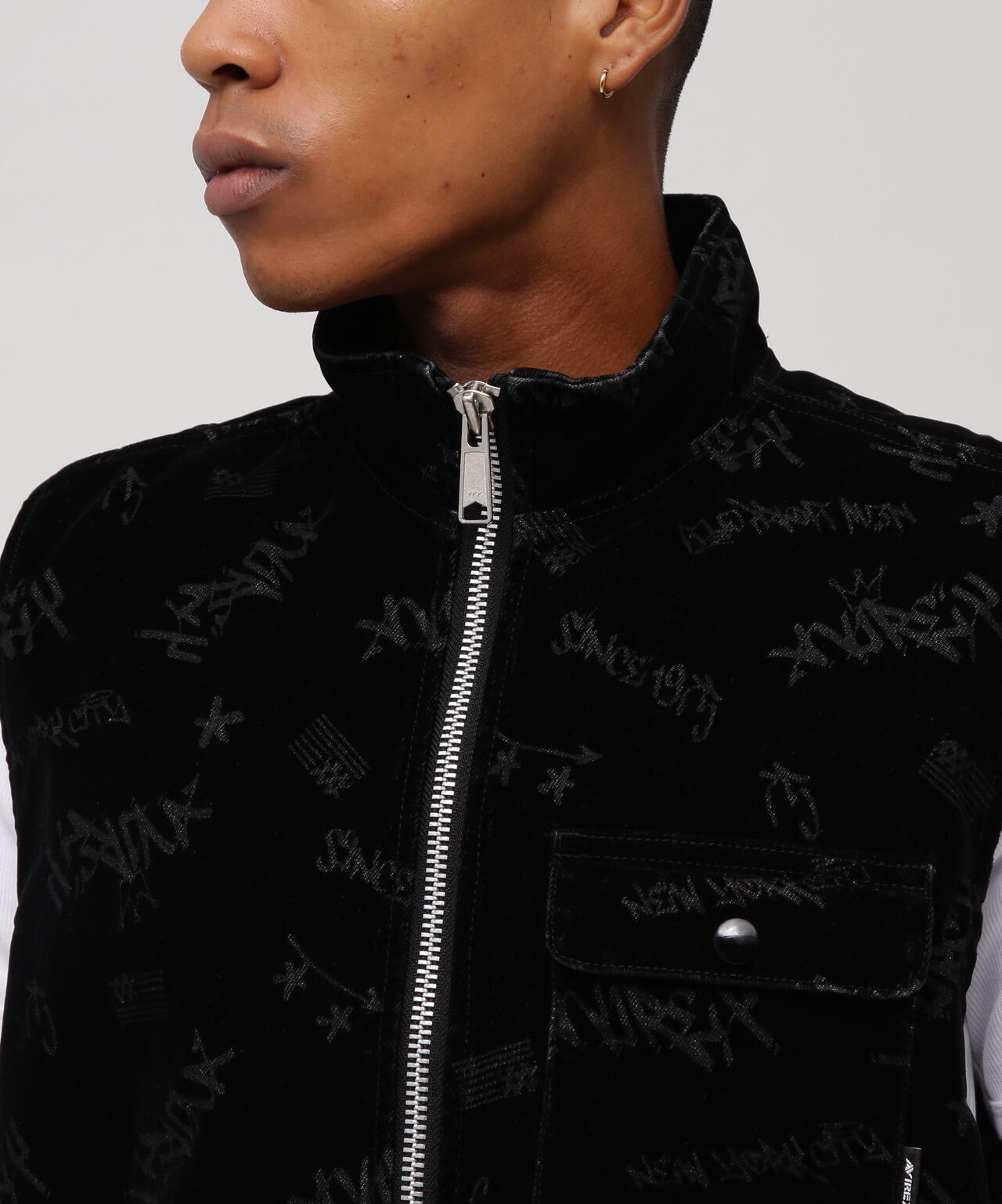 FLOCKING DENIM VEST