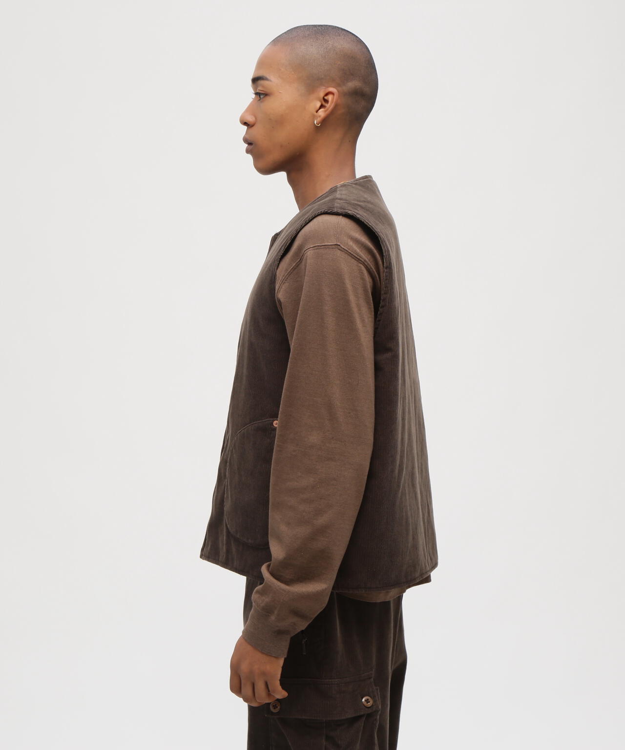 《TFQP by HANDROOM》REVERSIBLE CORDUROY DECK VEST